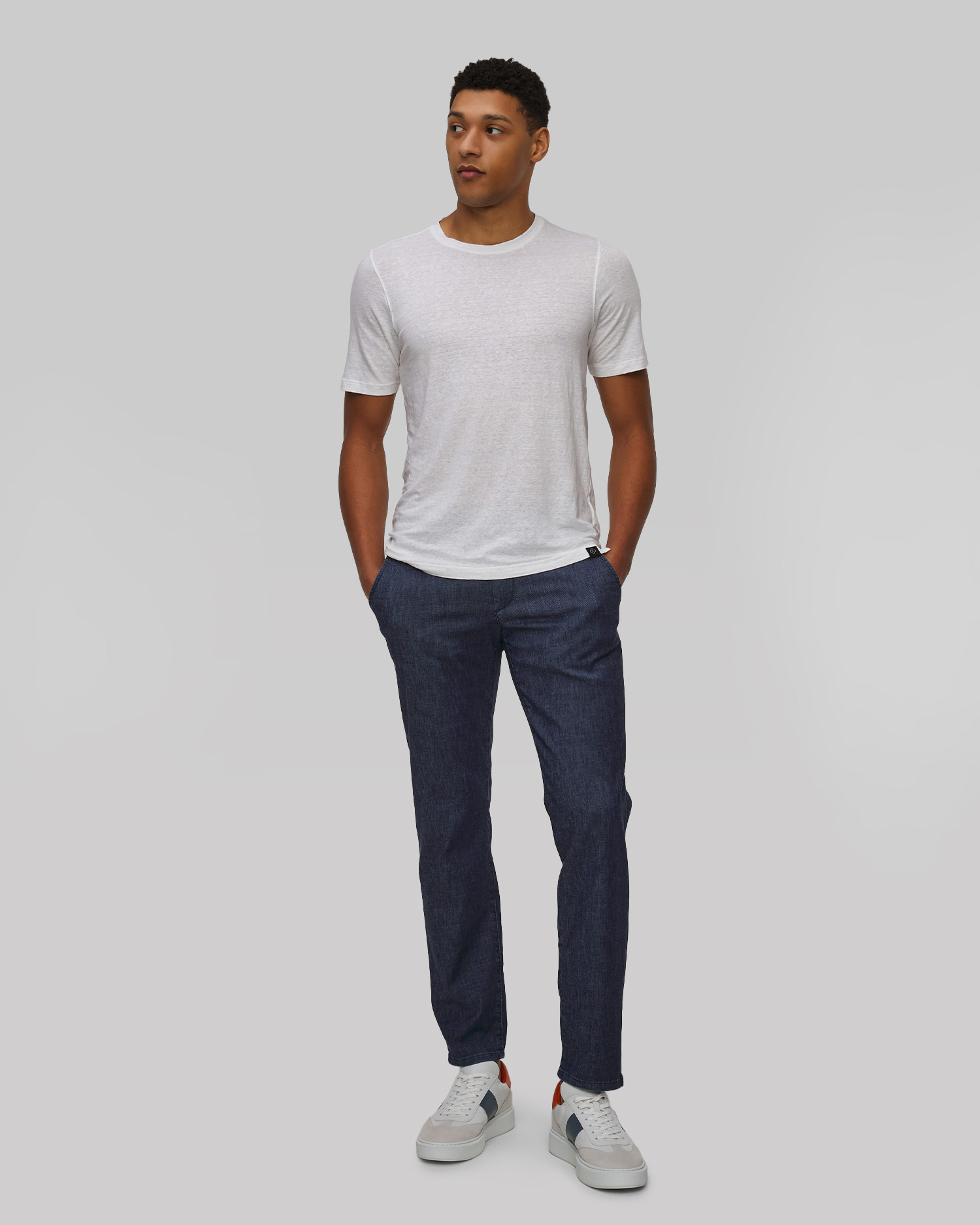 T-shirt en lin pour hommes Gran Sasso