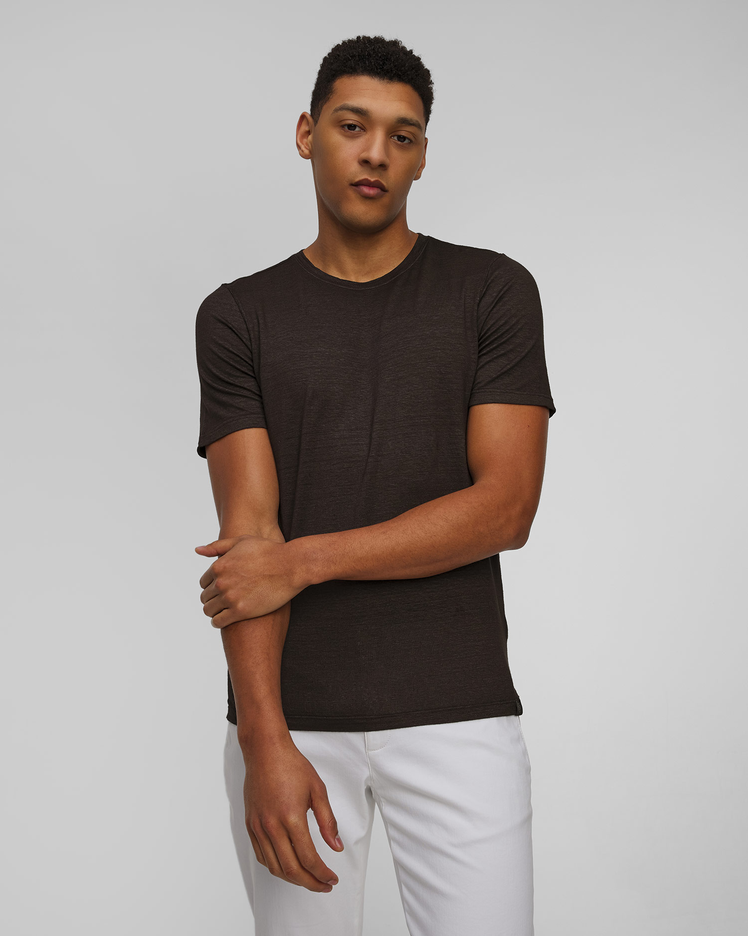 T-shirt en lin pour hommes Gran Sasso