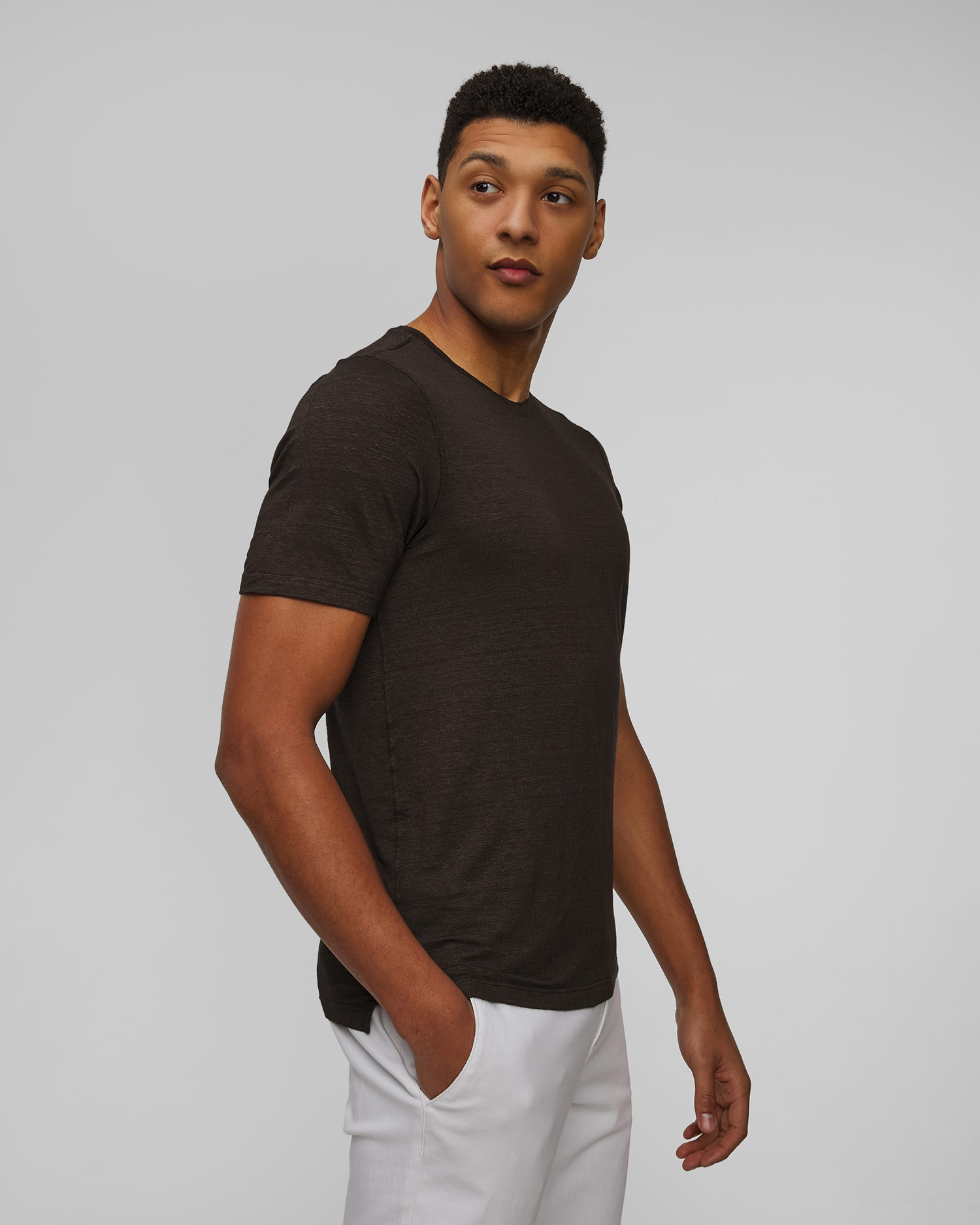 Gran Sasso Herren-T-Shirt aus Leinen