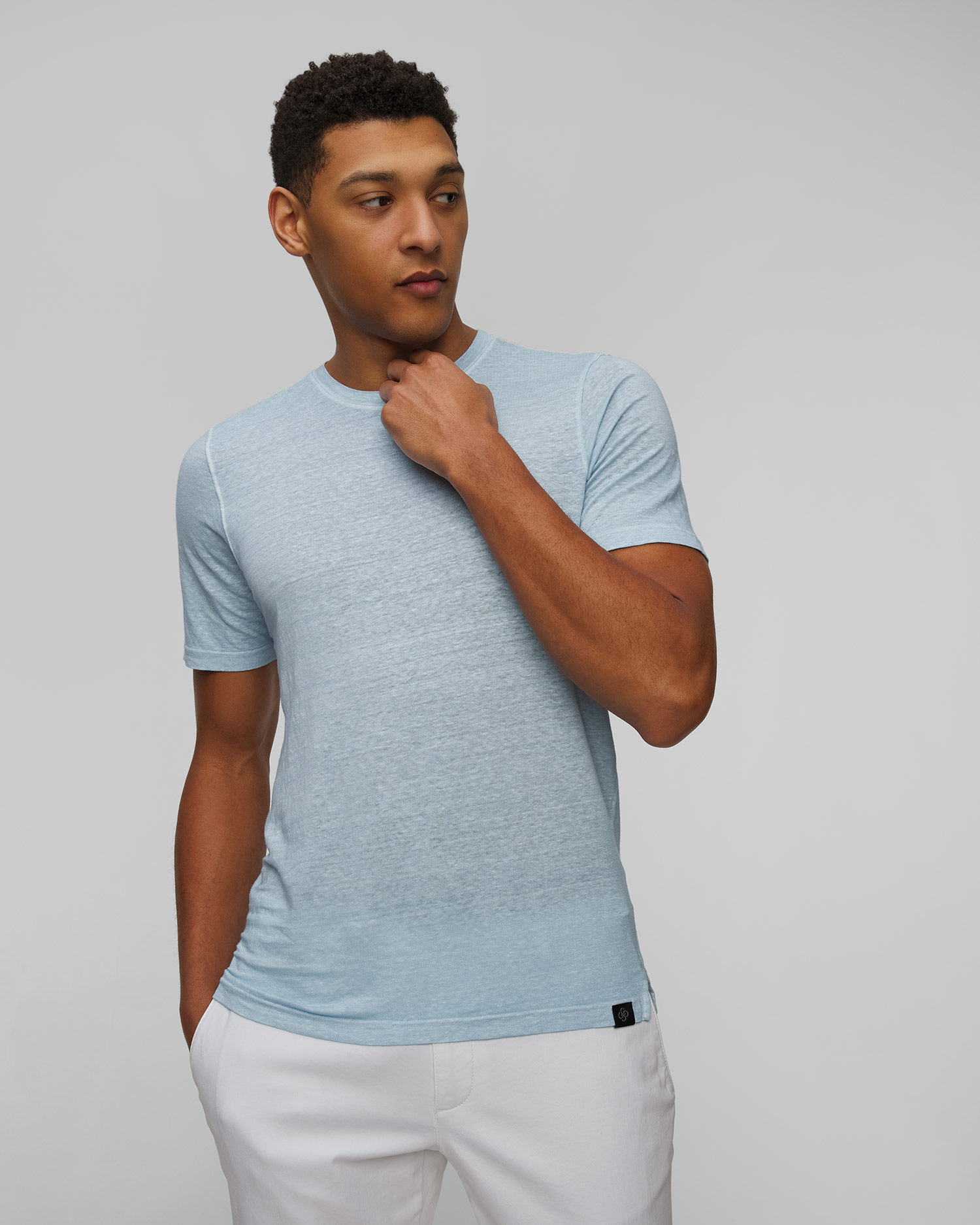 T-shirt en lin pour hommes Gran Sasso