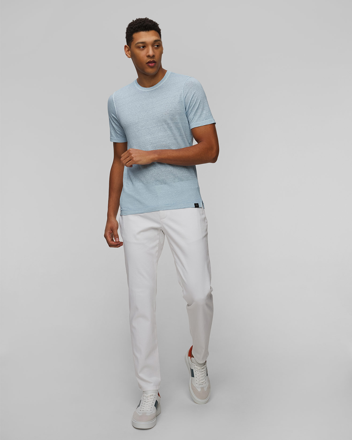 T-shirt en lin pour hommes Gran Sasso