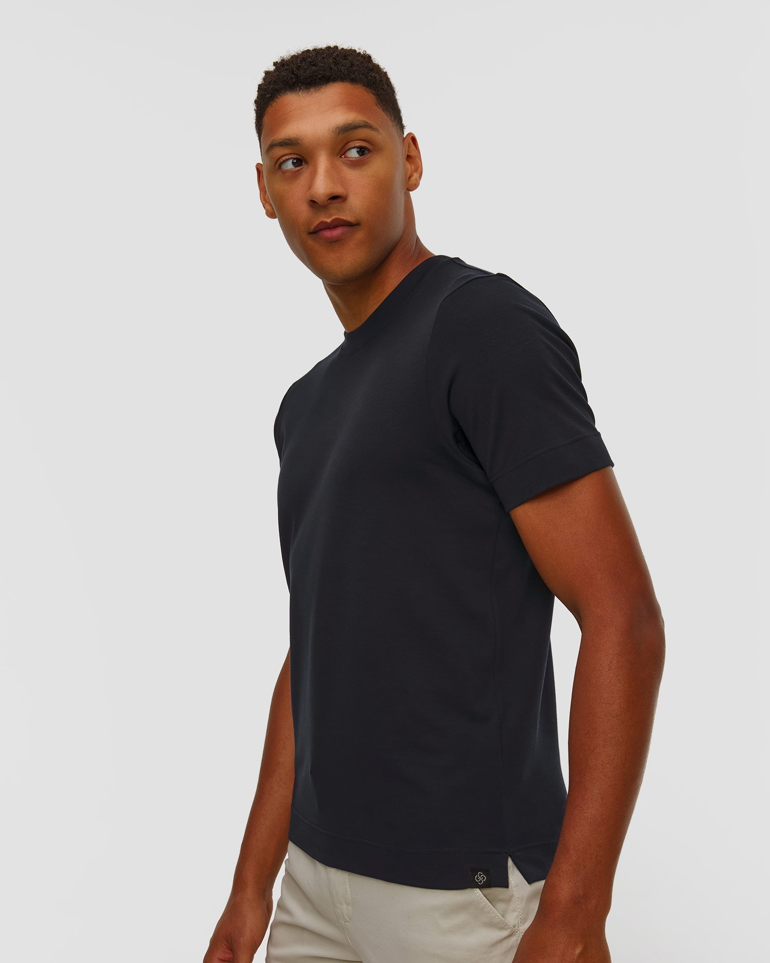 Granatowy T-shirt męski Gran Sasso