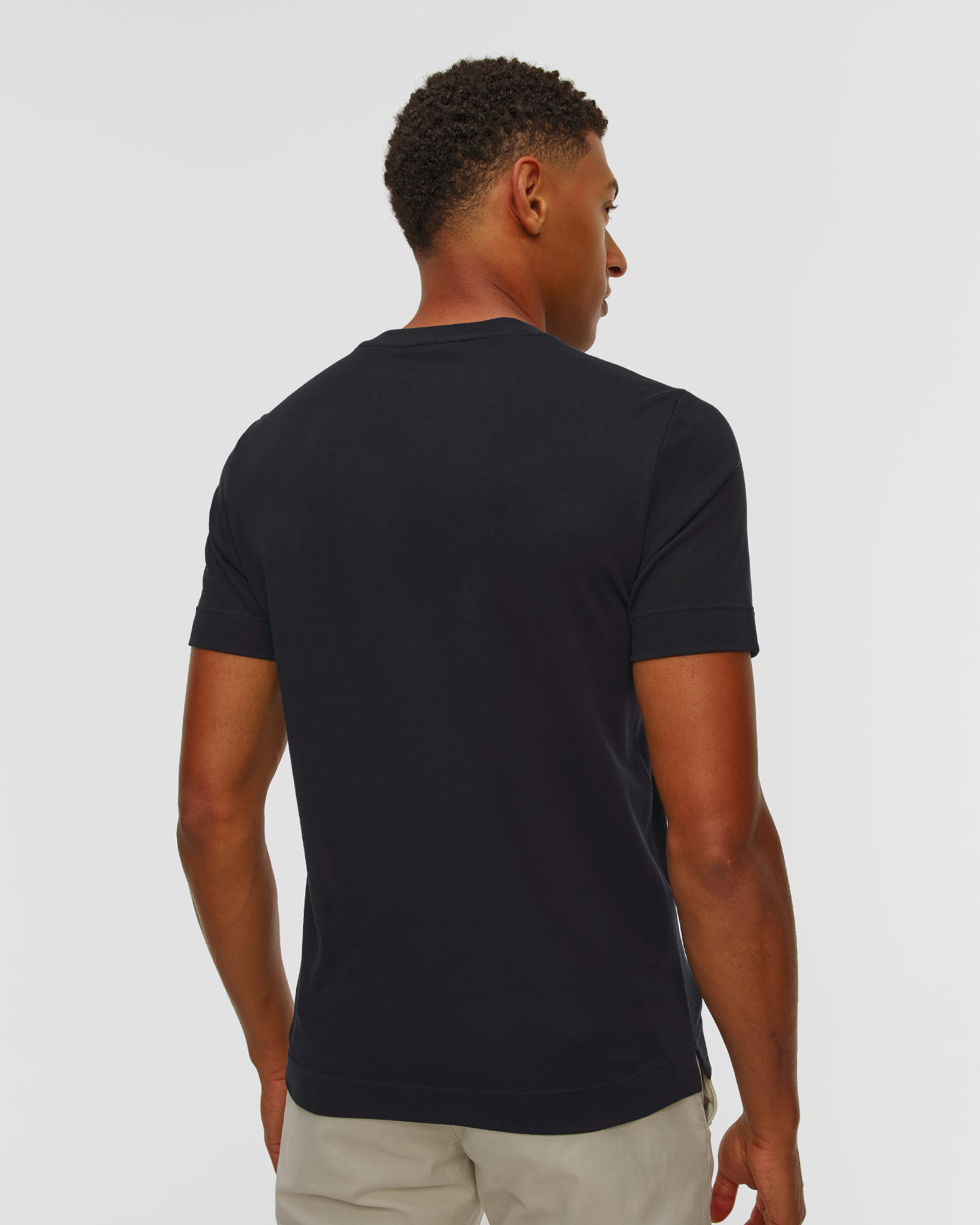 Granatowy T-shirt męski Gran Sasso