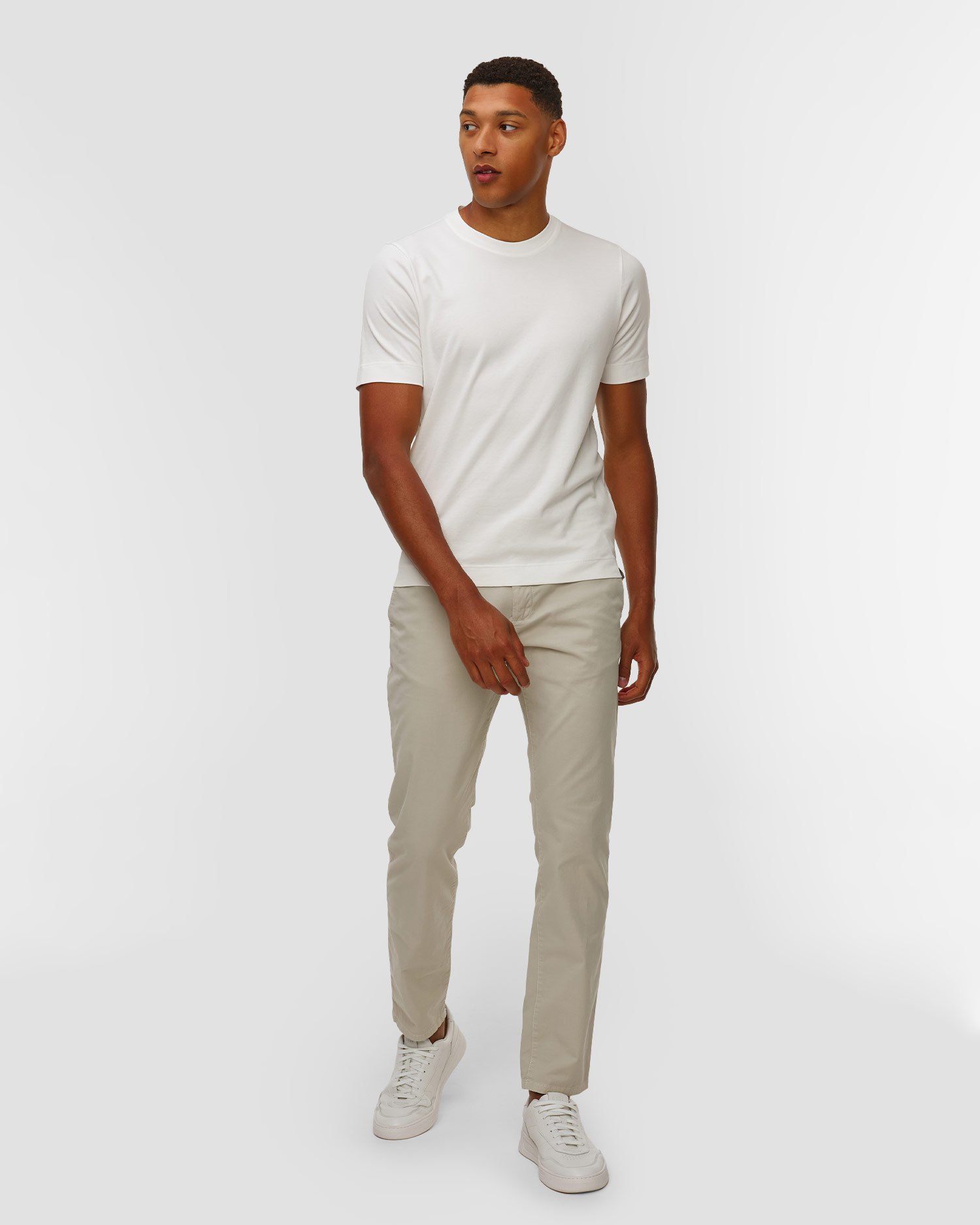 T-shirt blanc pour hommes Gran Sasso