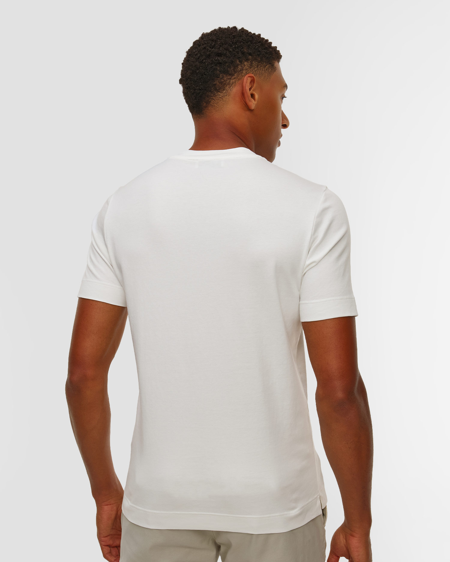 Biały T-shirt męski Gran Sasso