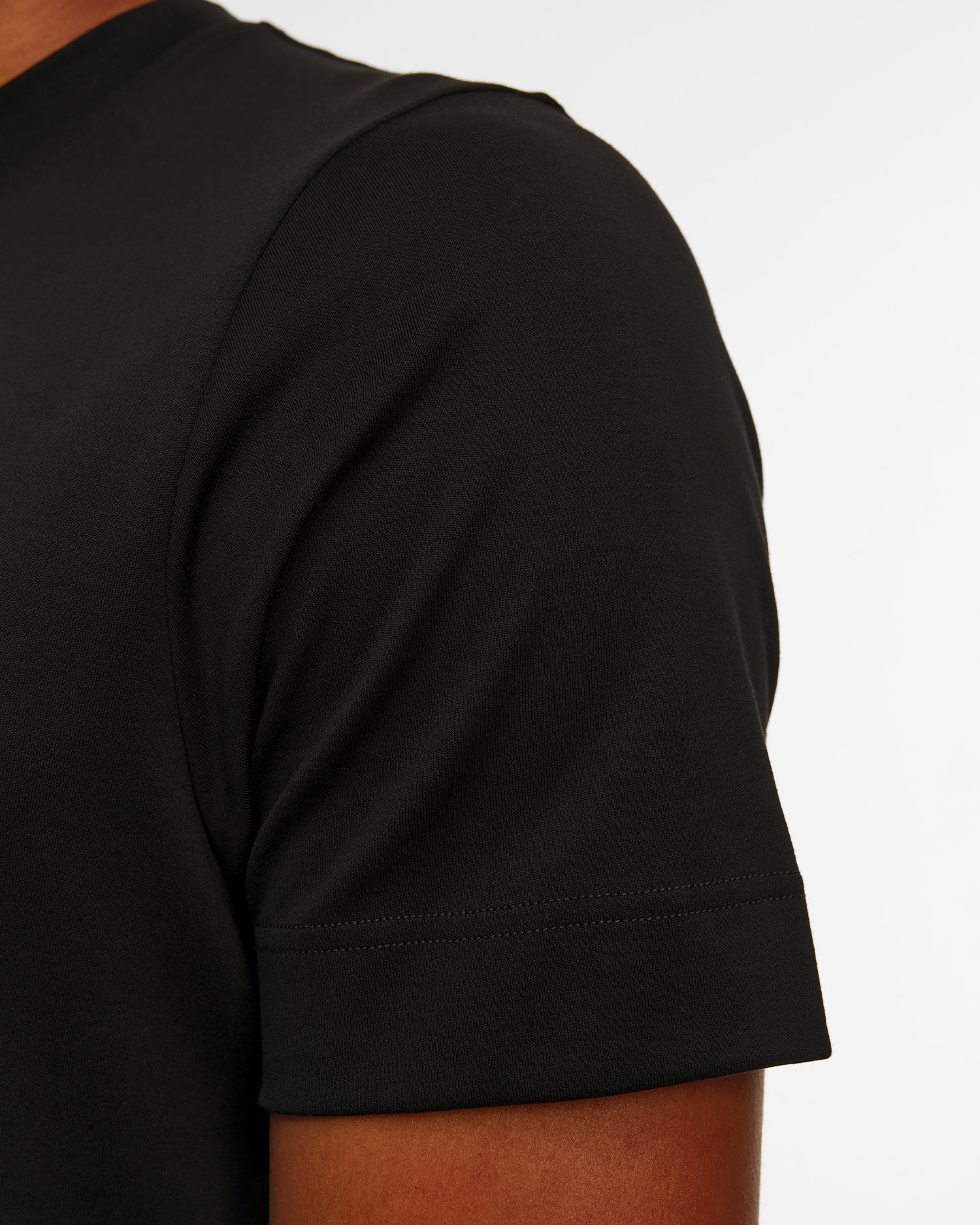 T-shirt noir pour hommes Gran Sasso