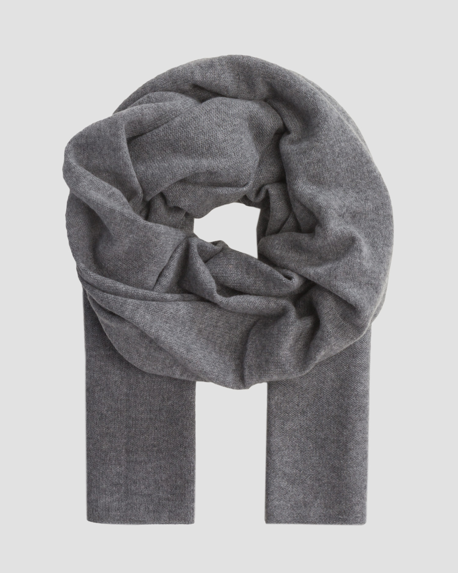 Women's grey cashmere scarf Kujten Daizy Large