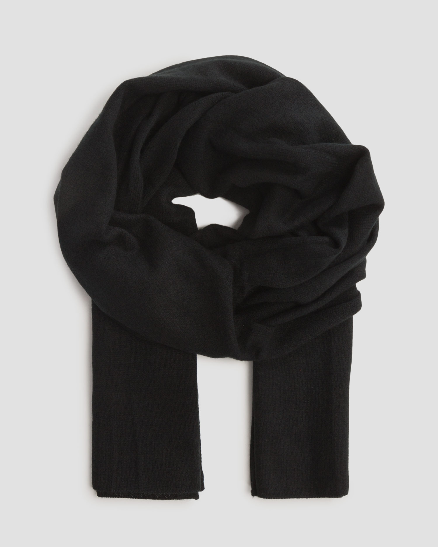 Women's black cashmere scarf Kujten Daizy Large