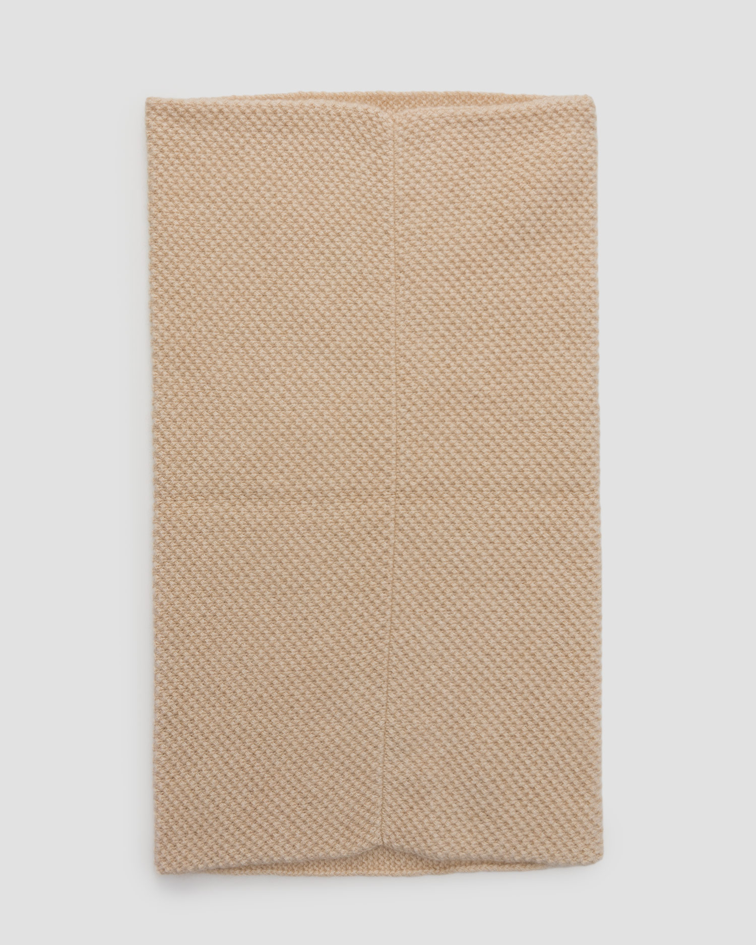 Women's beige cashmere infinity scarf Kujten Moss