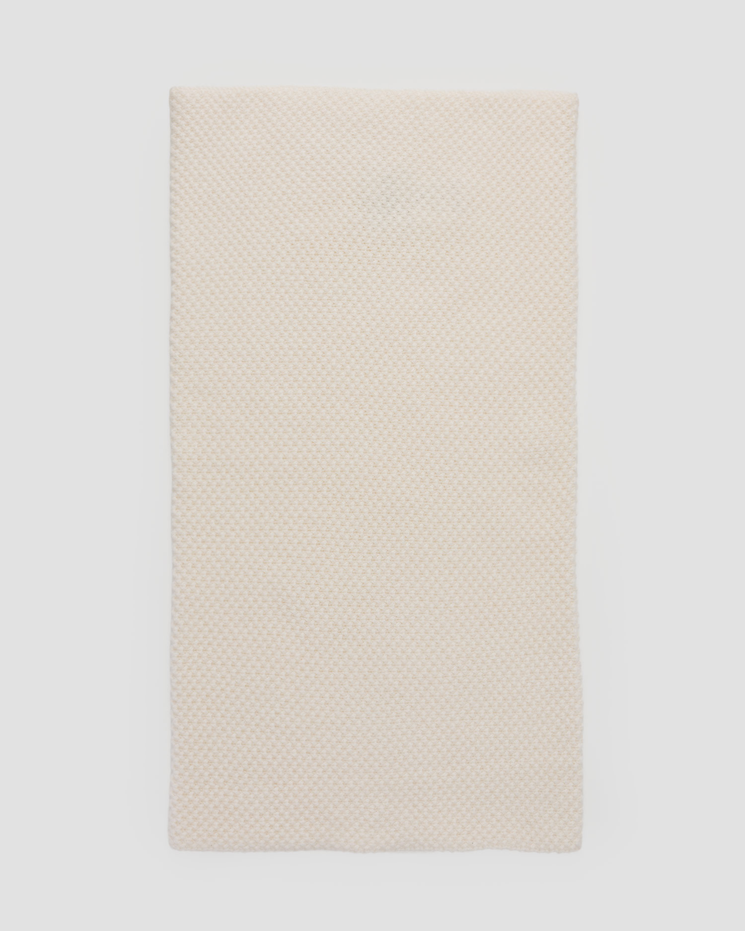 Biały komin z kaszmiru damski Kujten Moss