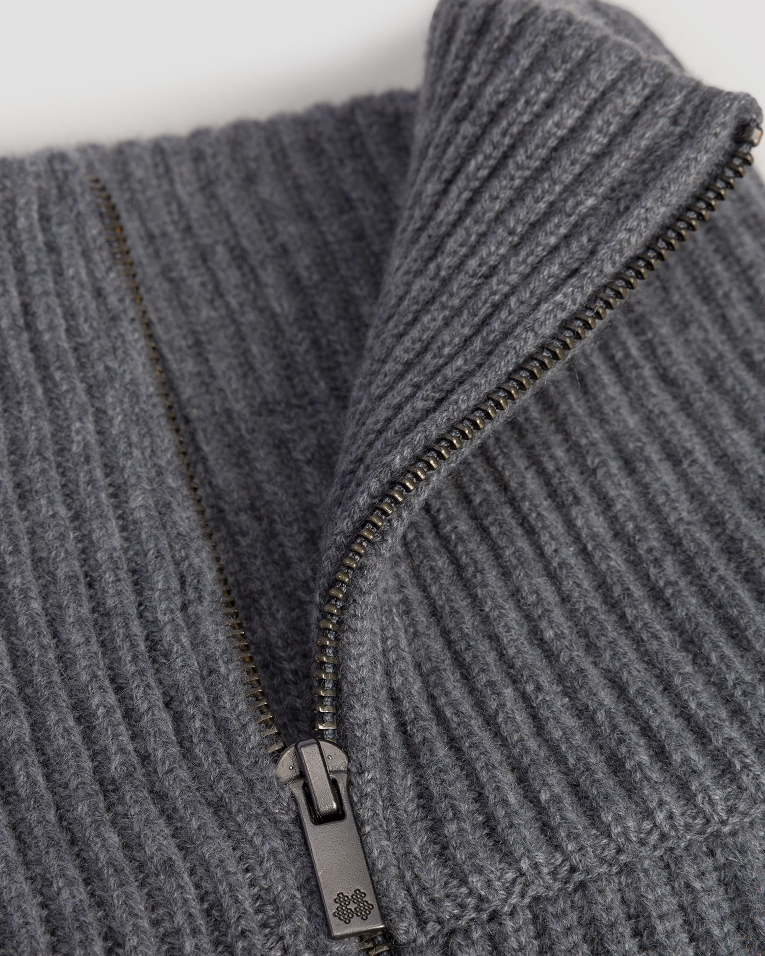 Szary komin z kaszmiru damski Kujten Terika