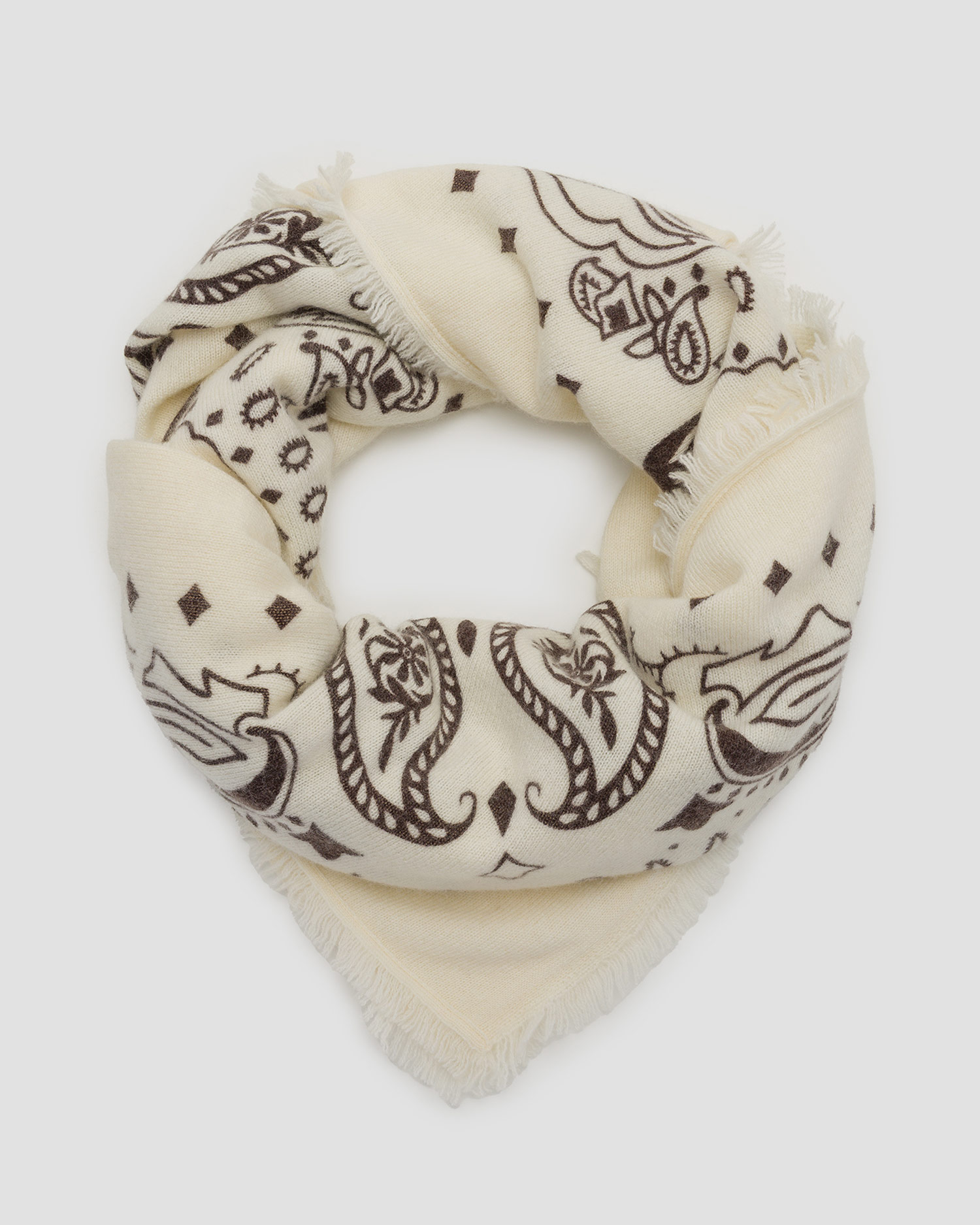 Women's cashmere shawl Kujten Hachiko Feather