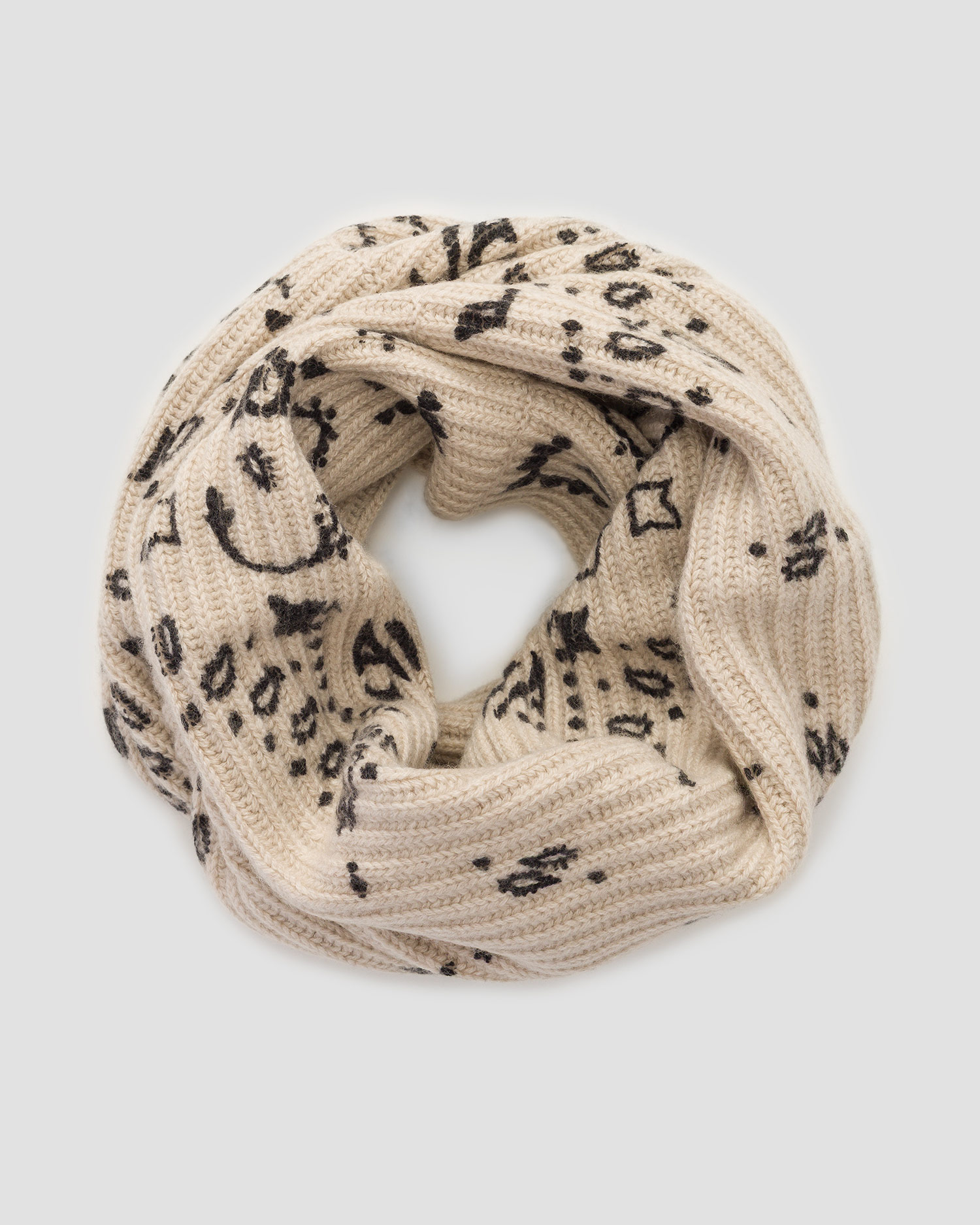 Écharpe en cachemire pour femmes Kujten Come Bandana, Couleur: Beżowy