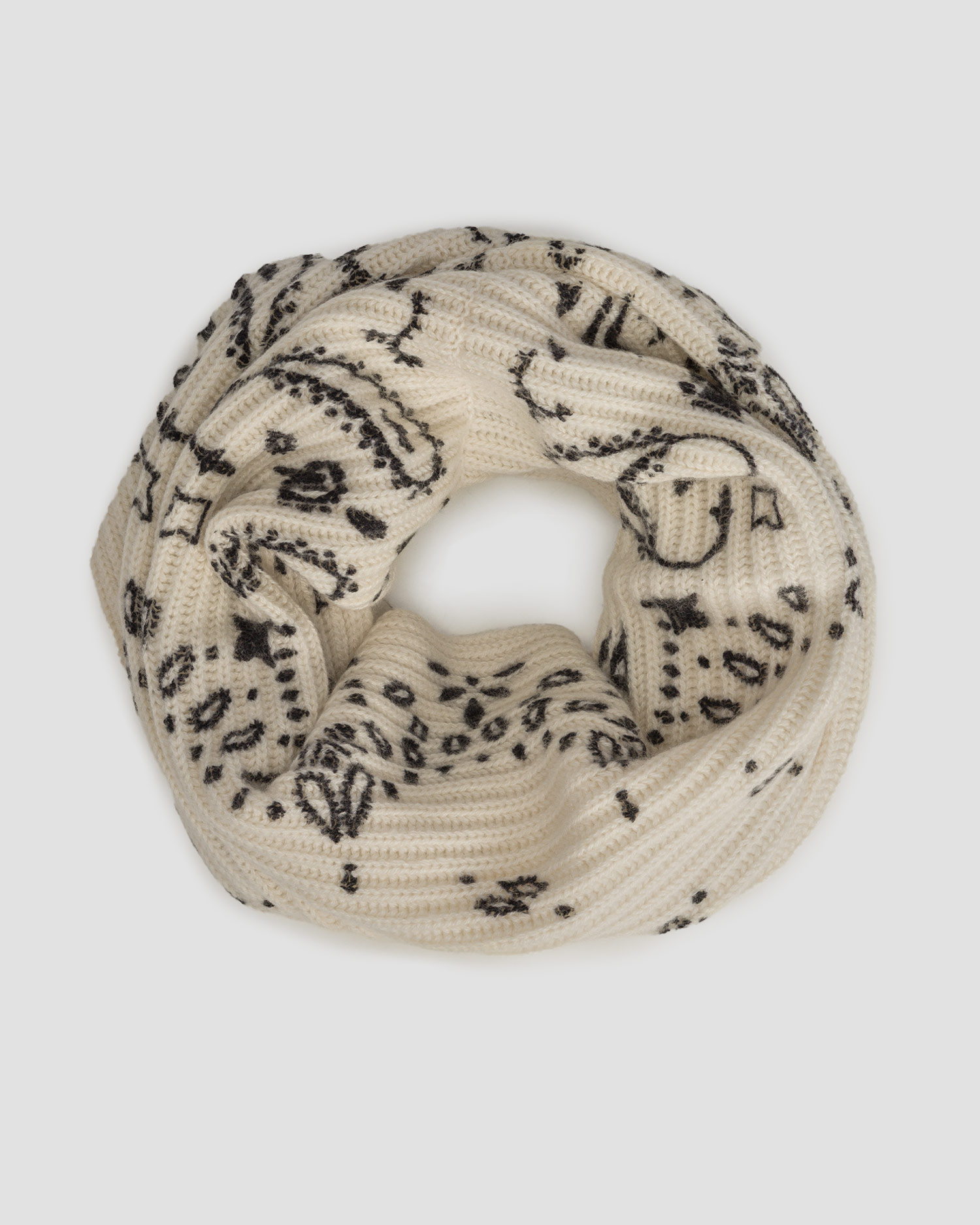 Foulard en cachemire pour femmes Kujten Come Bandana, Couleur: Biały