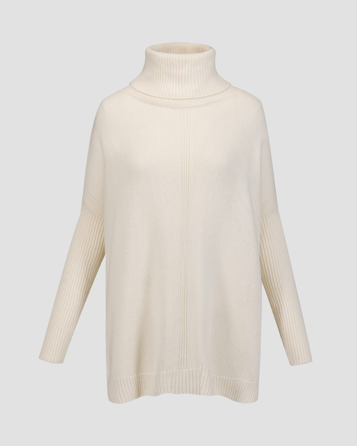 Tunique en cachemire pour femmes Kujten Tali, Couleur: Biały