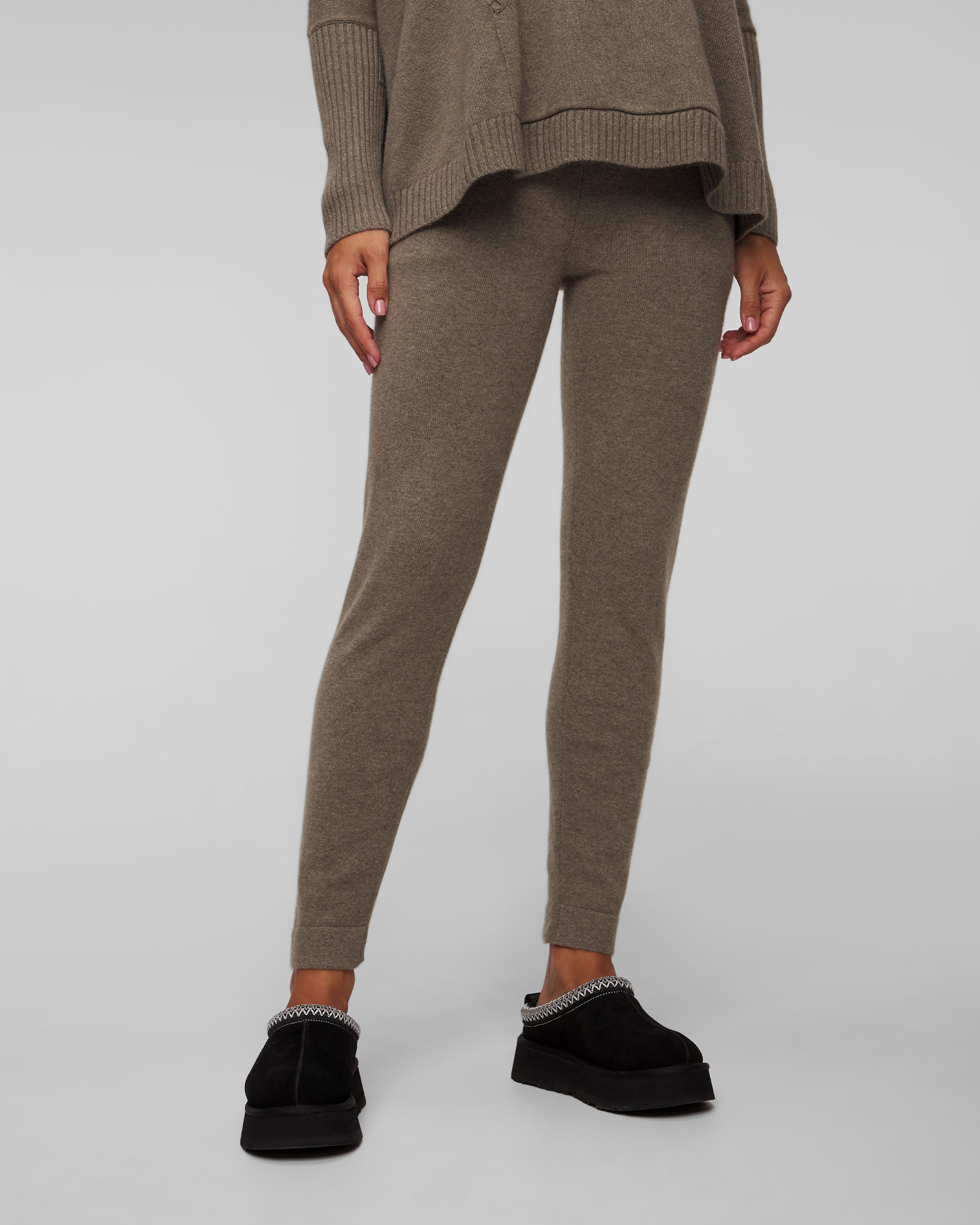 Leggings en cachemire verts pour femmes Kujten Joggy 2