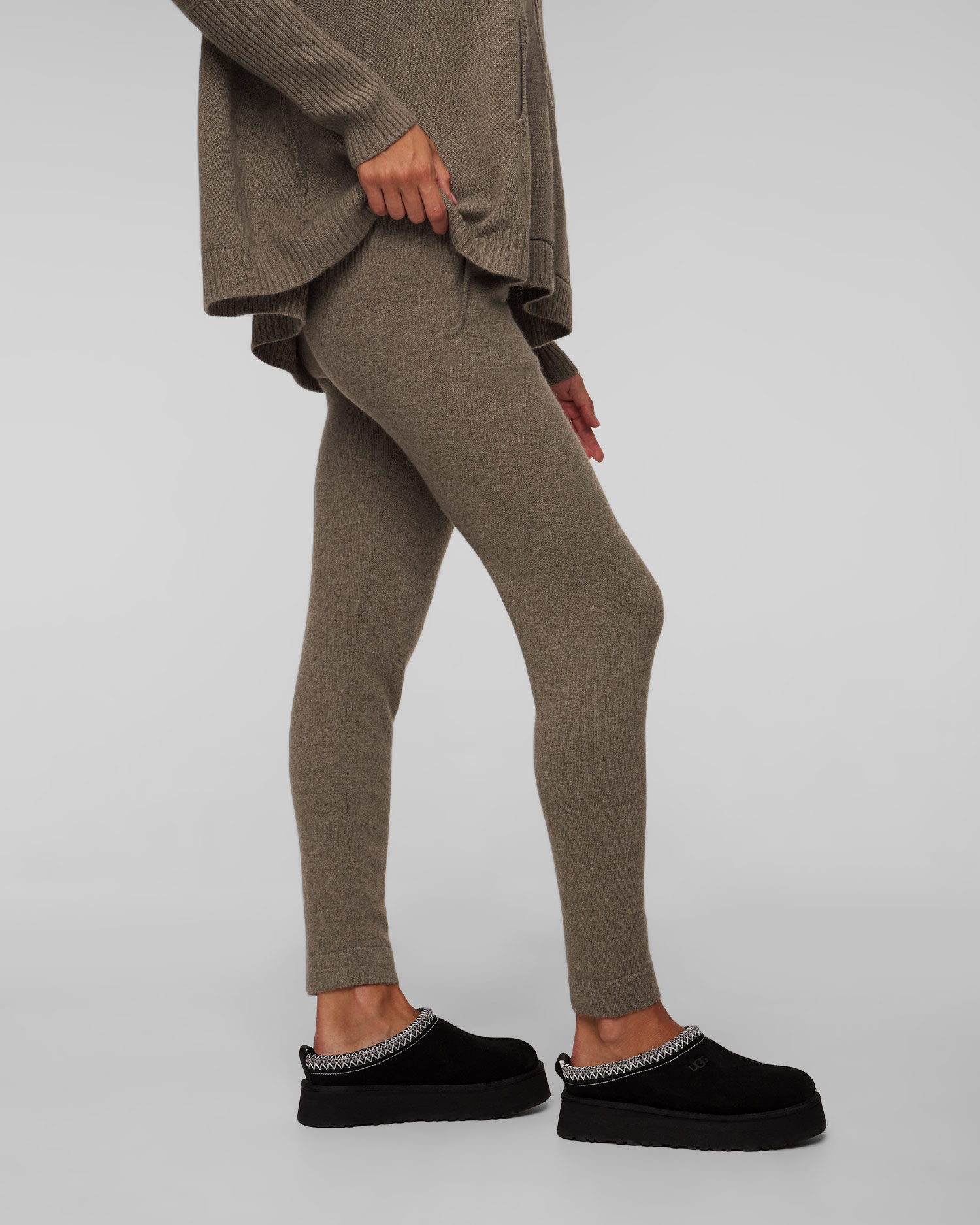 Leggings en cachemire verts pour femmes Kujten Joggy 2