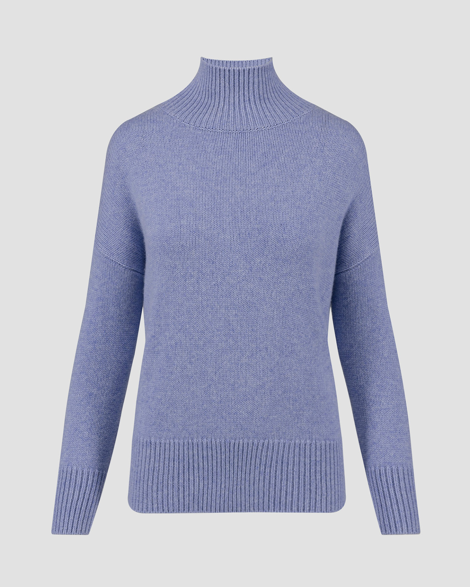 Kujten Ulla Damen-Rollkragenpullover aus Kaschmir in Blau