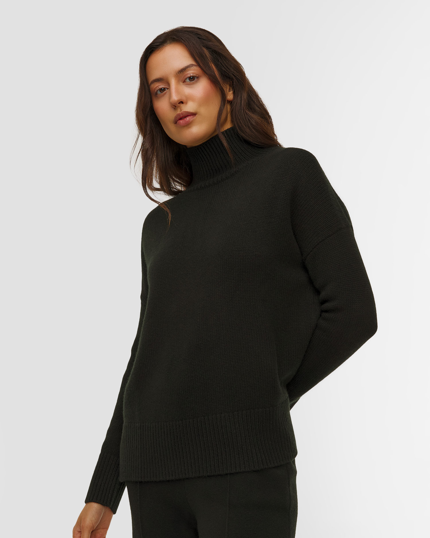 Pulover din cașmir cu guler înalt pentru femei Kujten Ulla