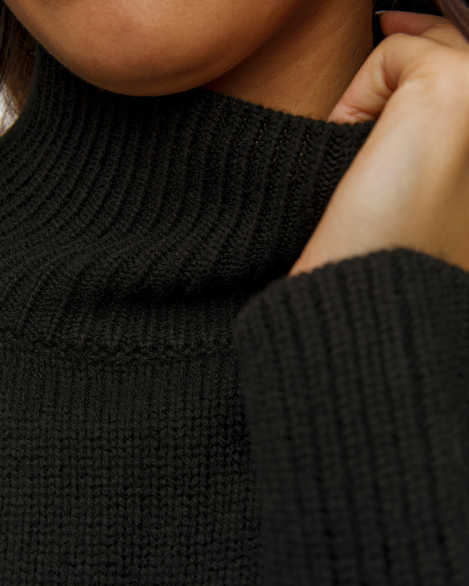 Pulover din cașmir cu guler înalt pentru femei Kujten Ulla