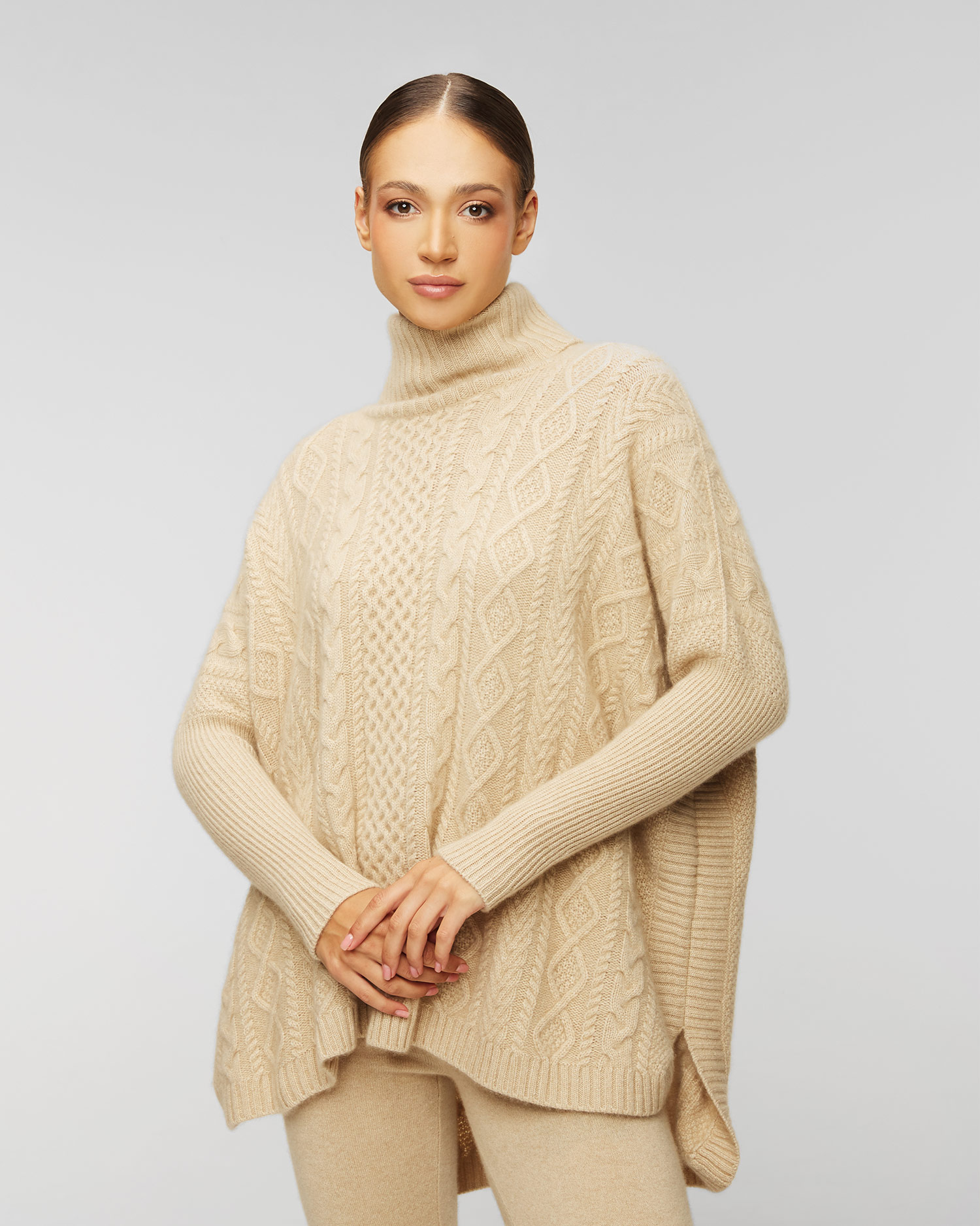 Poncho en cachemire pour femmes Kujten Tami