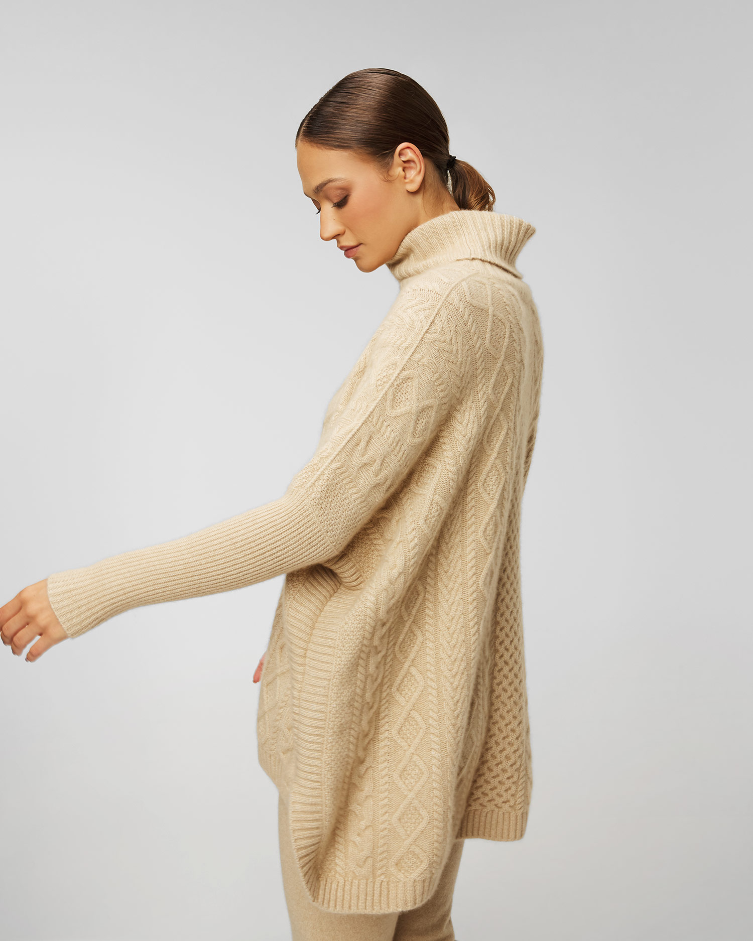 Poncho en cachemire pour femmes Kujten Tami