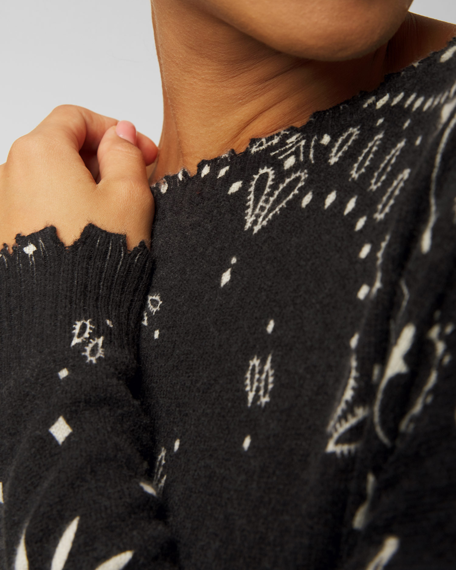 Sweter kaszmirowy damski Kujten Mela Bandana