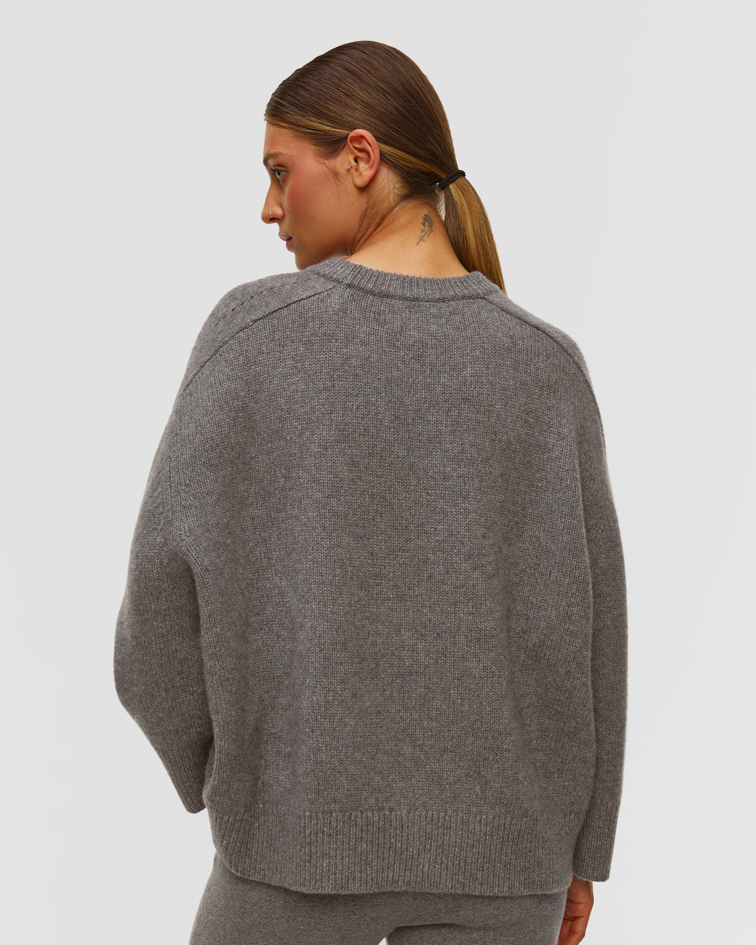 Kujten Diane Kaschmirpullover für Damen in Grau