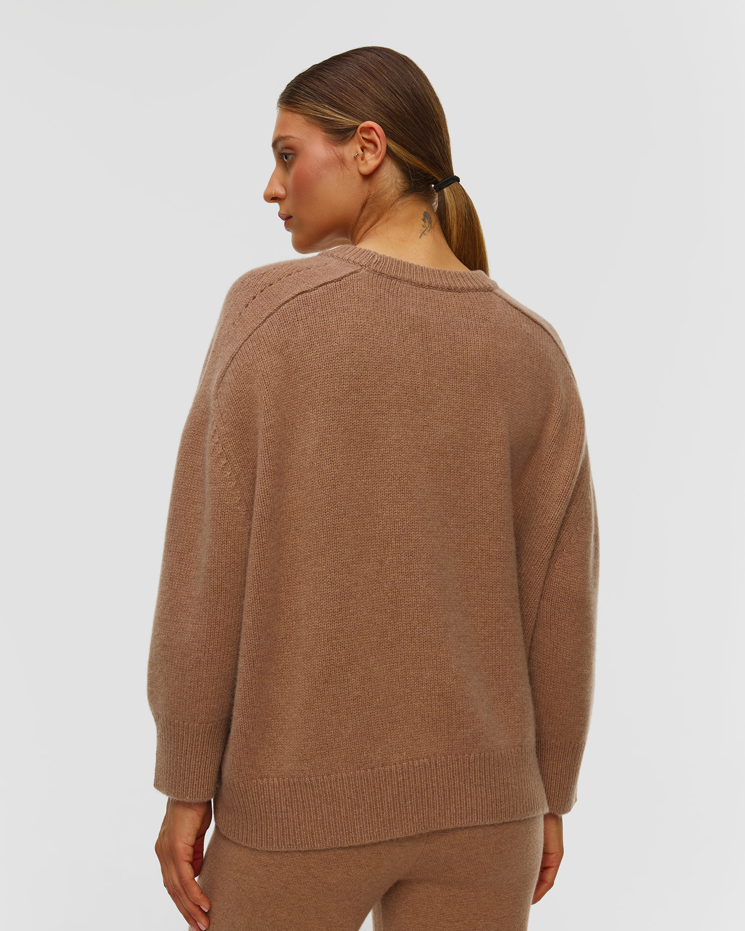 Pulover din cașmir pentru femei Kujten Diane - maro