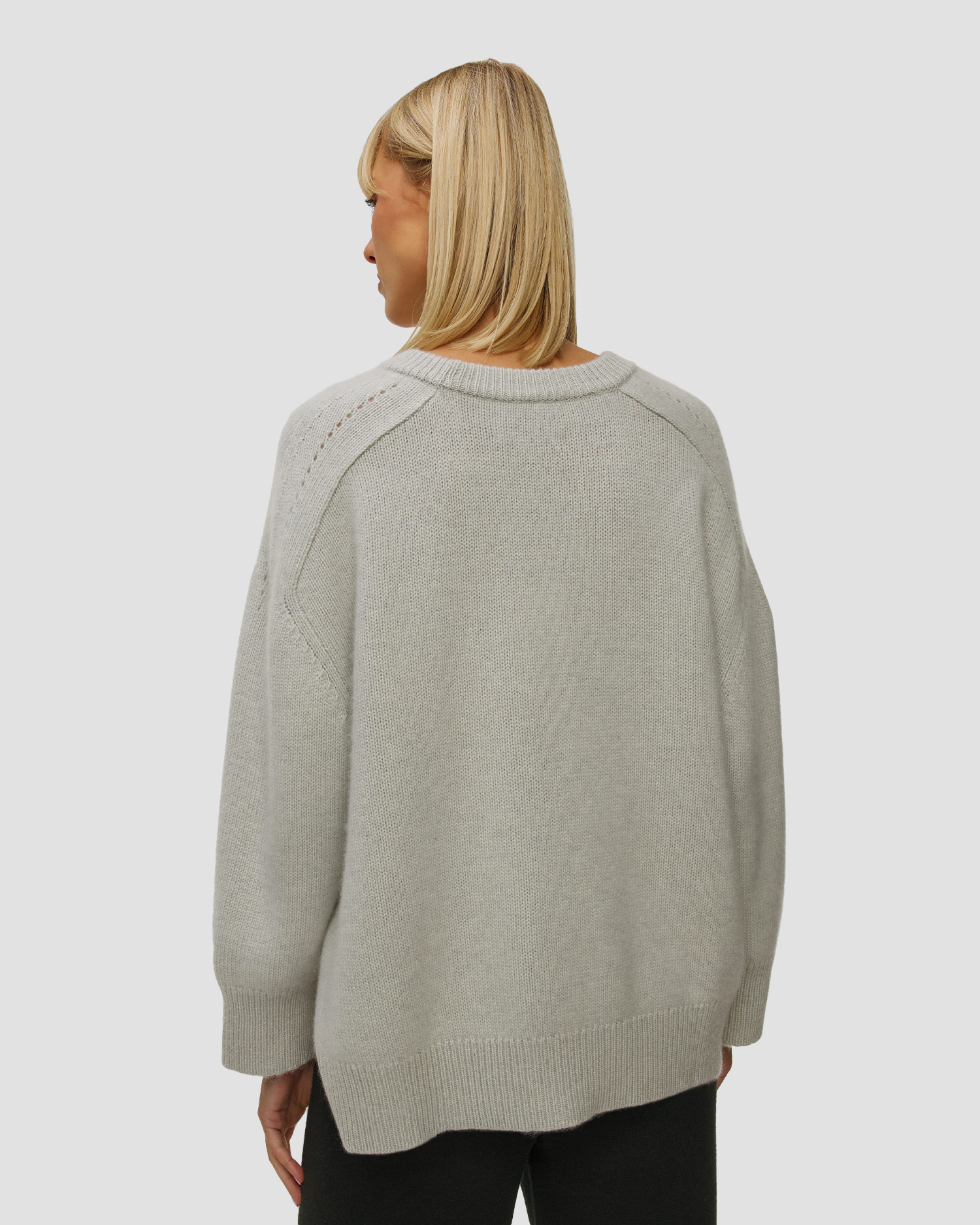 Kujten Diane Kaschmirpullover für Damen in Grau