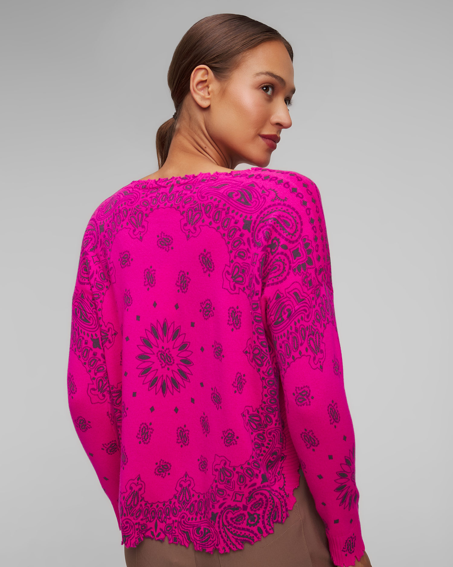 Sweter kaszmirowy damski Kujten Mela Bandana Bico