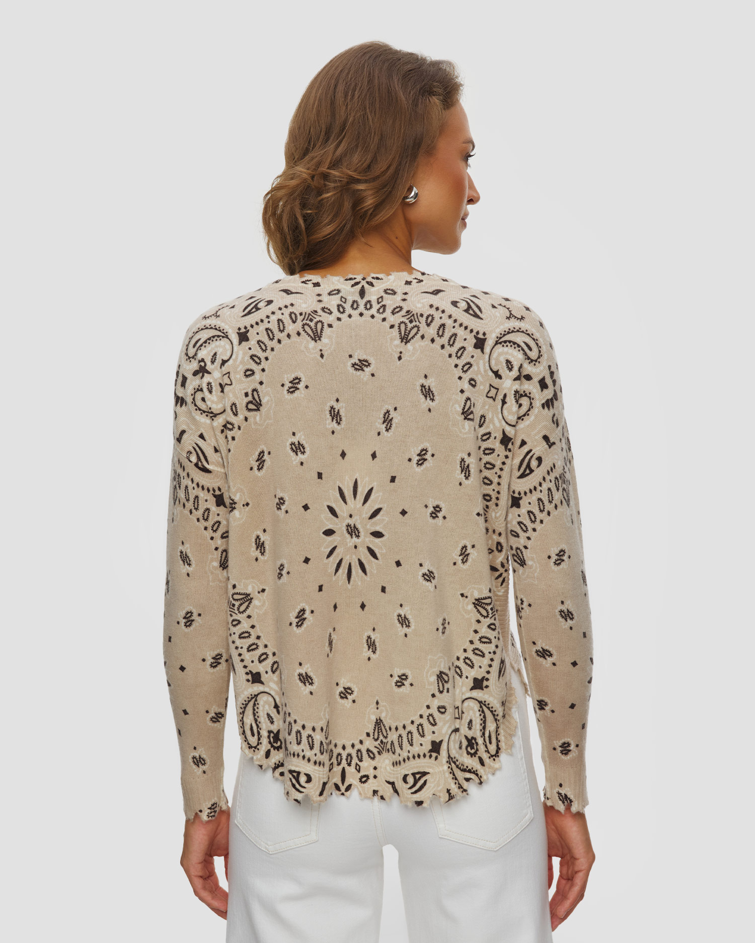 Kaszmirowy sweter damski Kujten Mela Bandana Bico