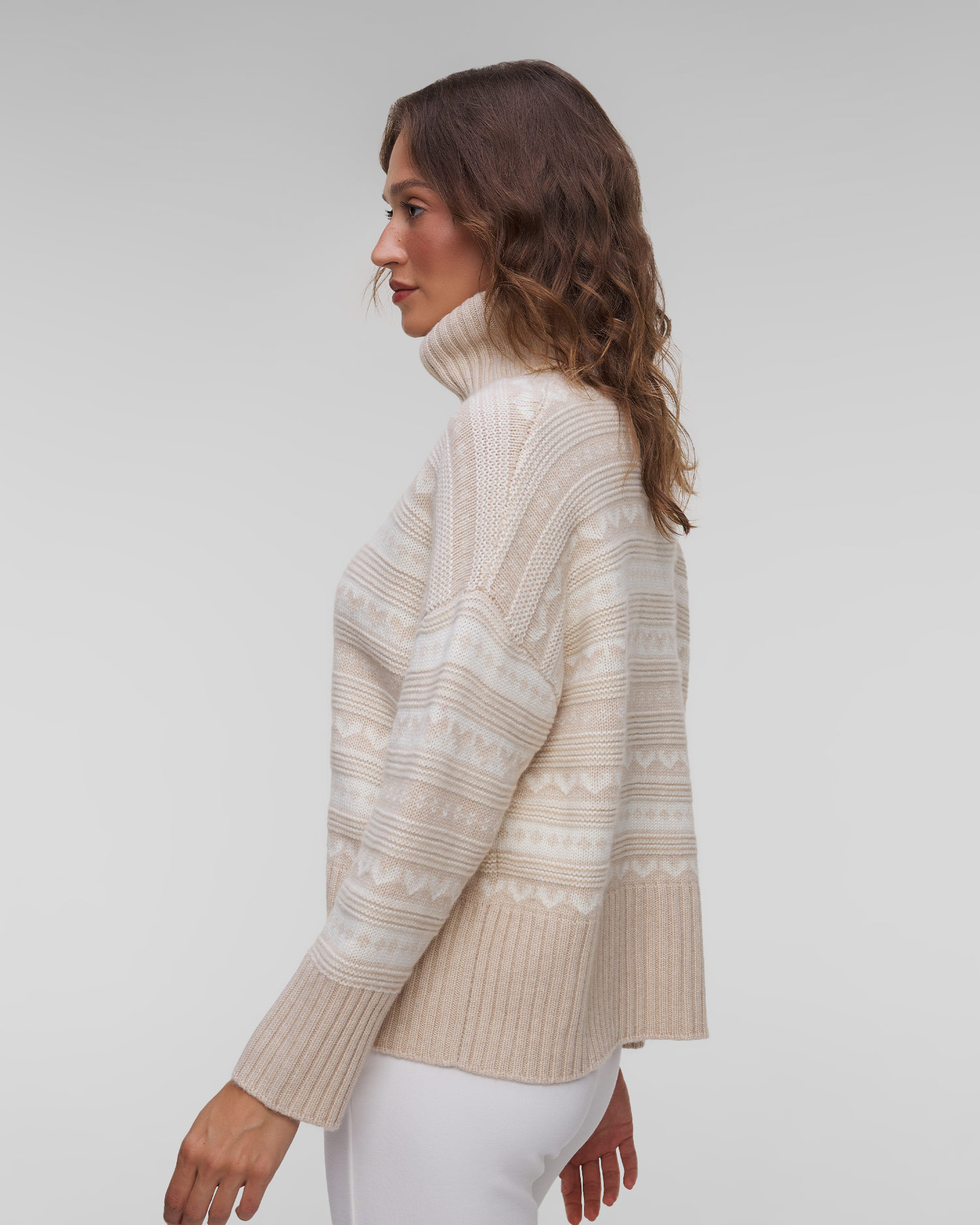 Dámsky béžový rolák Kujten Loulou