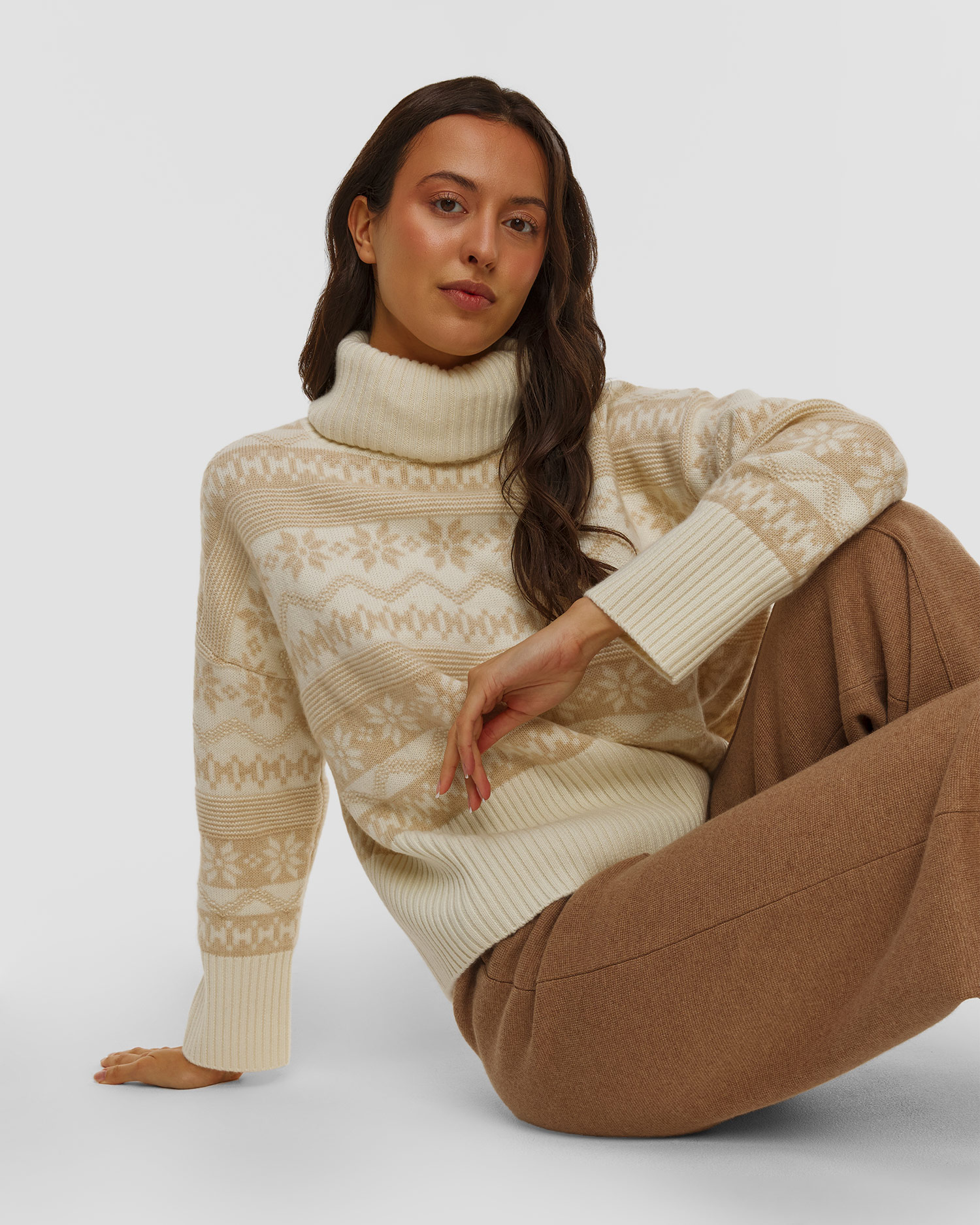 Kujten Loulou Flake Rollkragenpullover aus Kaschmir