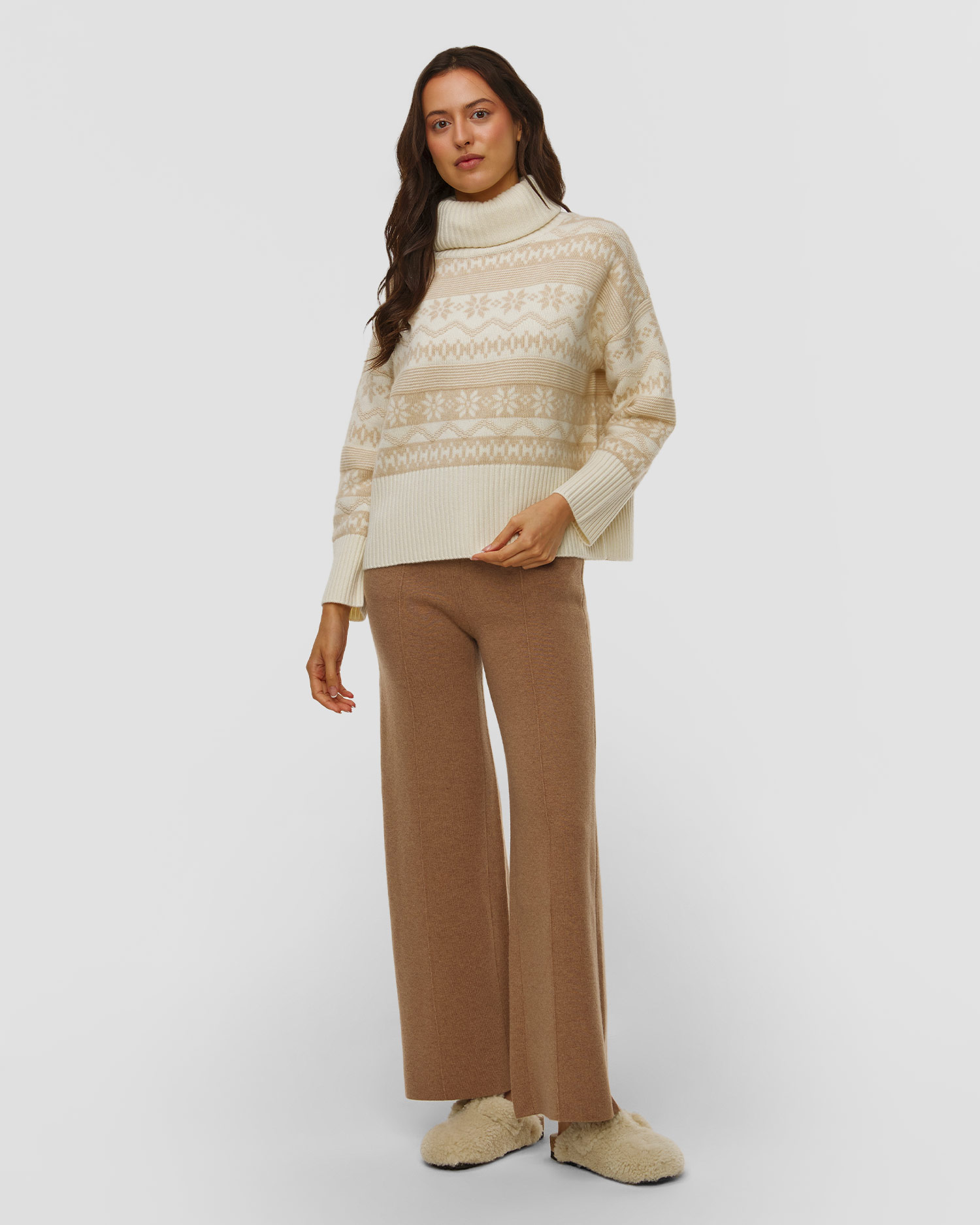 Kujten Loulou Flake Rollkragenpullover aus Kaschmir