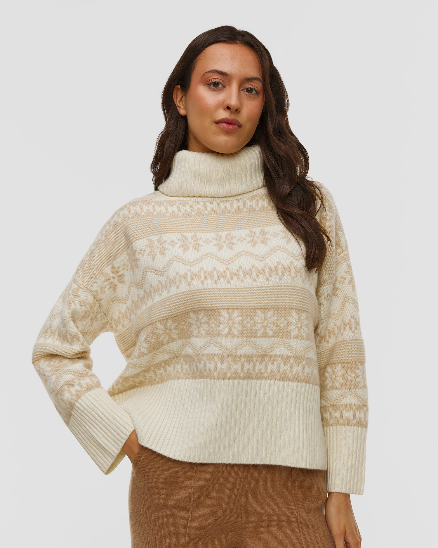 Kujten Loulou Flake Rollkragenpullover aus Kaschmir