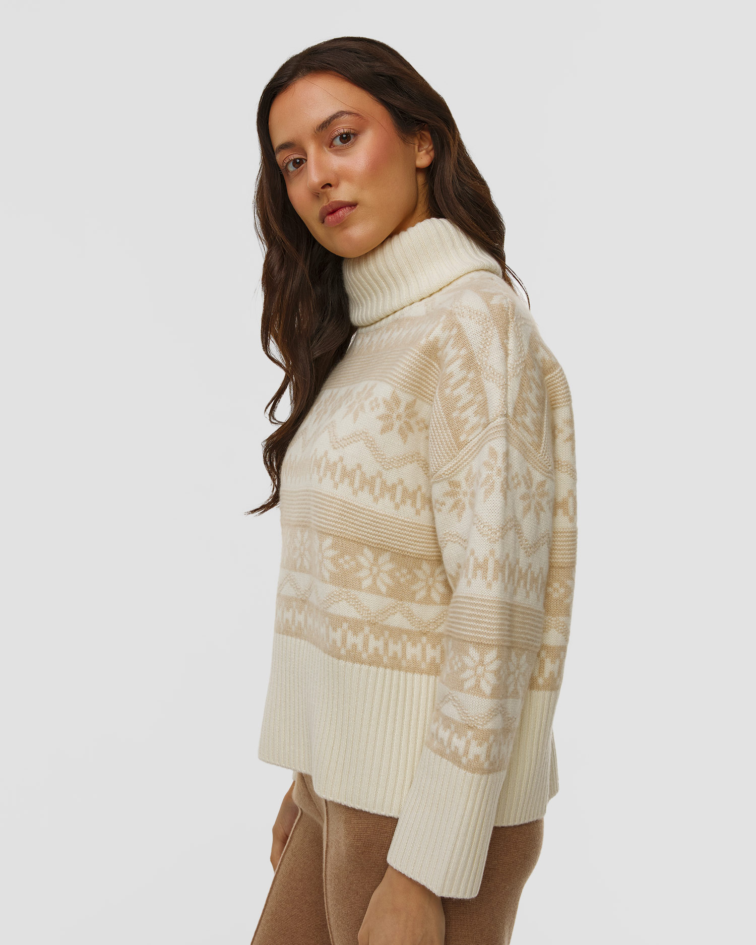 Kujten Loulou Flake Rollkragenpullover aus Kaschmir