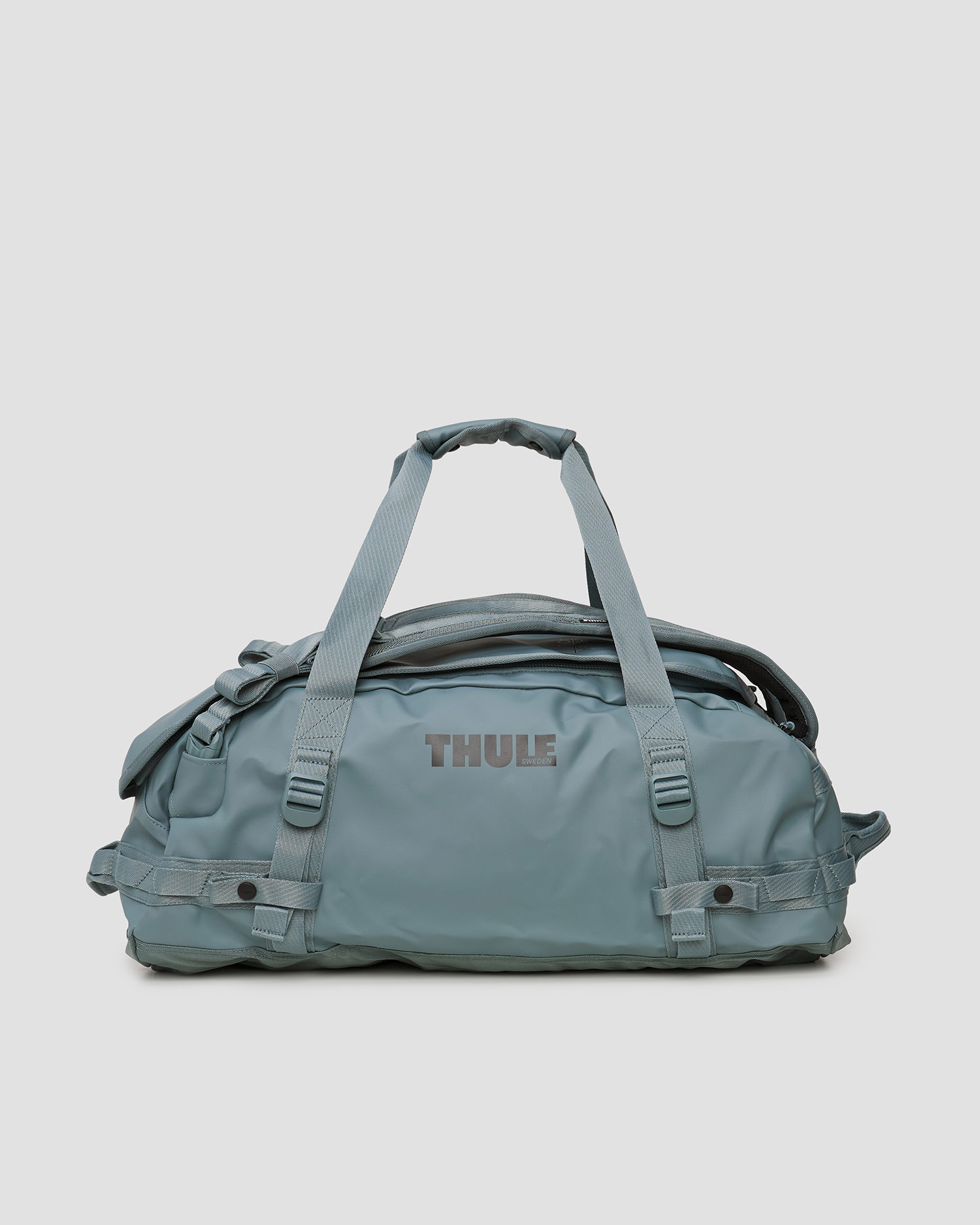 Cestovní zavazadlo s funkcí 2 v 1 Thule Chasm Duffel Bag 40L  v Šedém a Modrém Barevném Odstínu