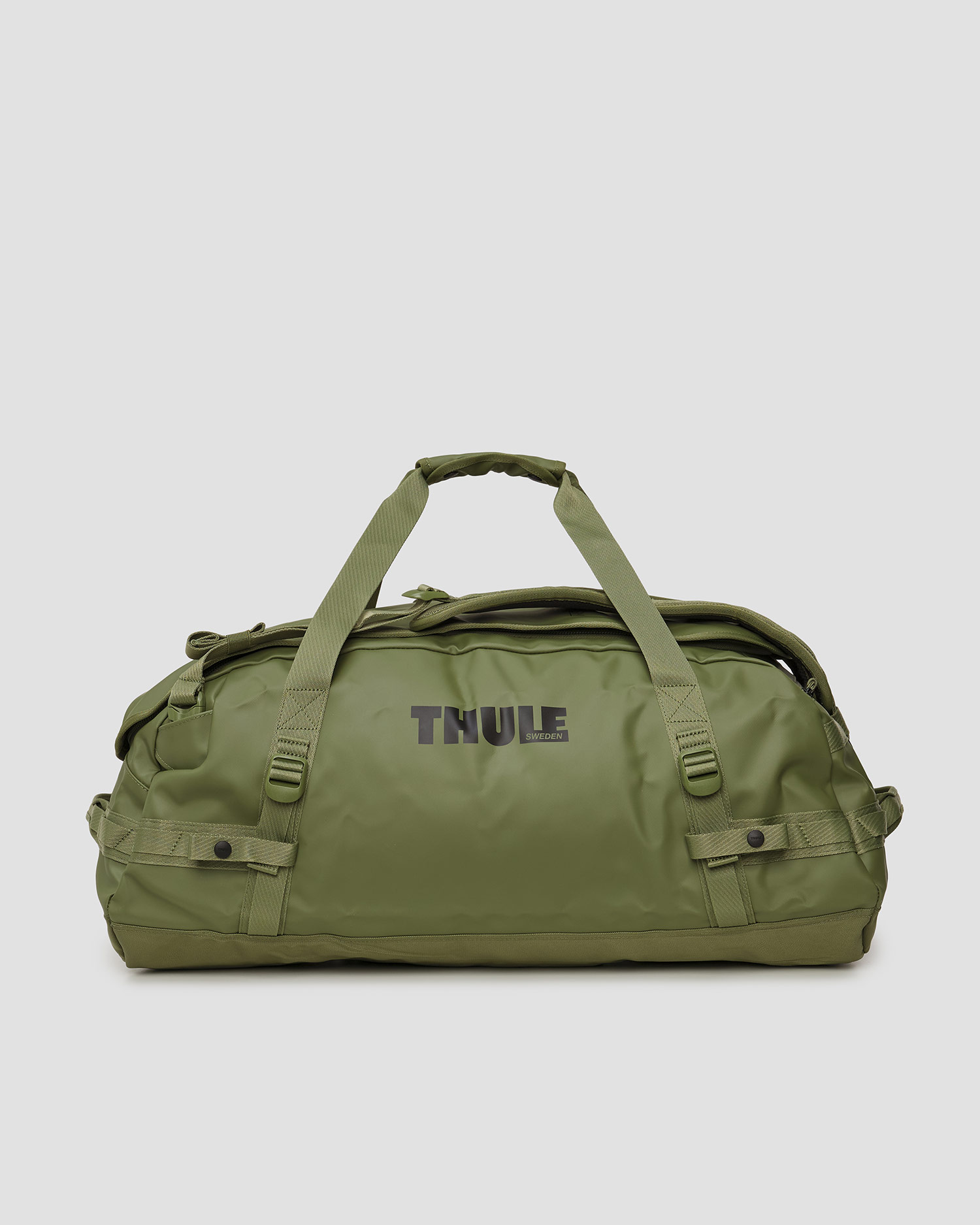 Zelené cestovní zavazadlo s funkcí 2 v 1 Thule Chasm Duffel Bag 70L 