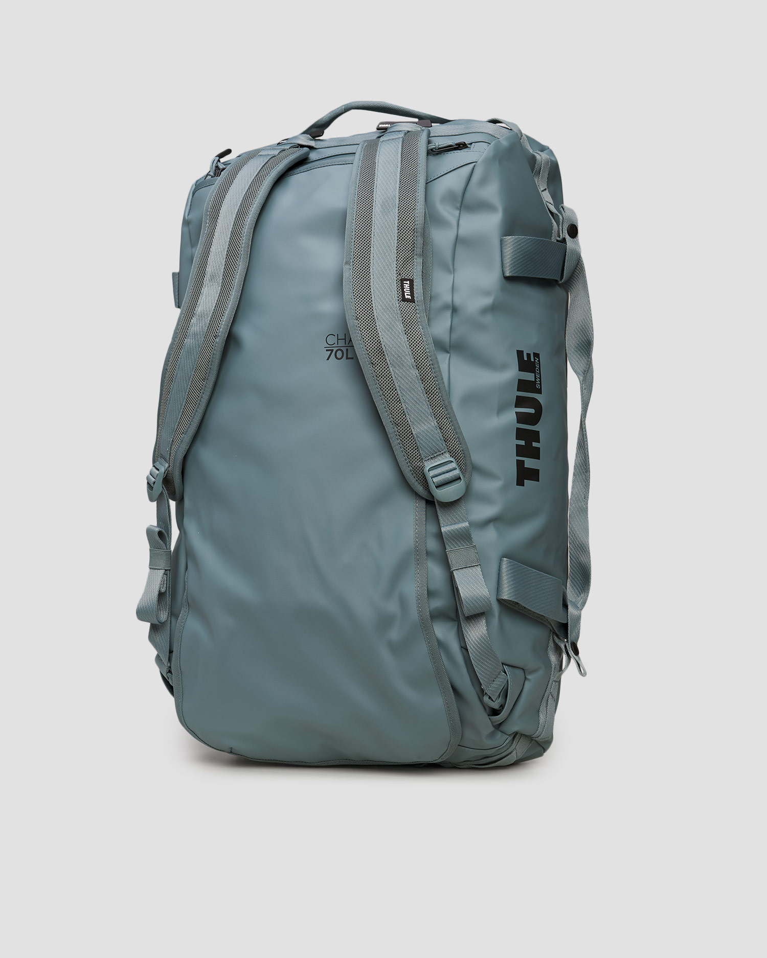Geantă de voiaj 2 în 1 gri-albastru Thule Chasm Duffel Bag 70L 