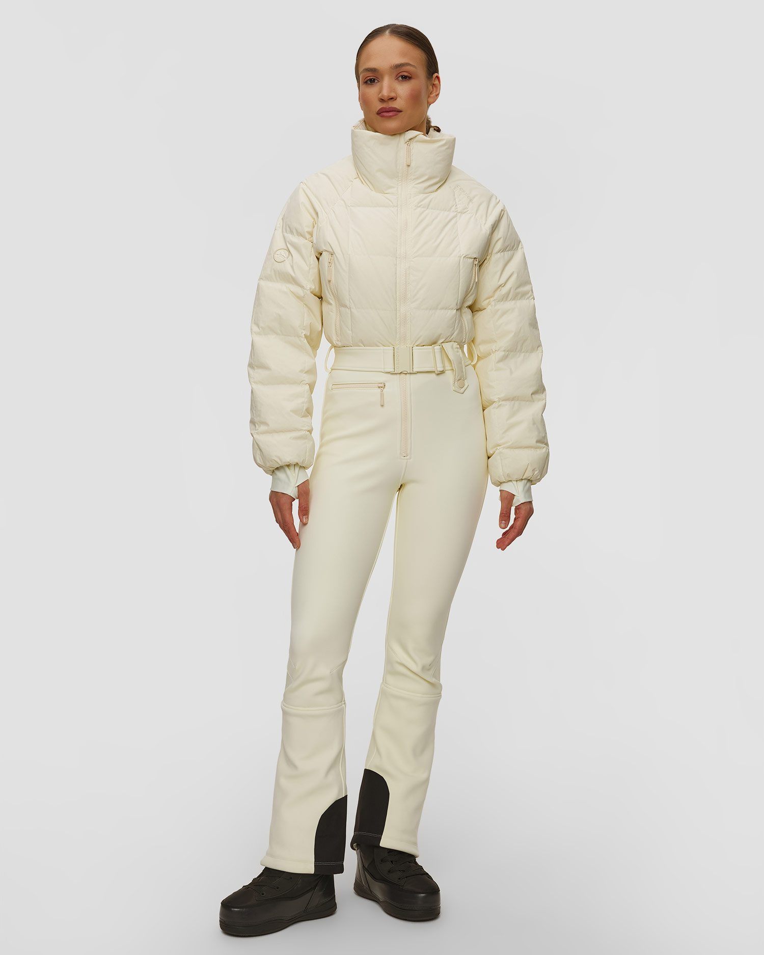 Women's cream ski jumpsuit Cordova Hoodoo