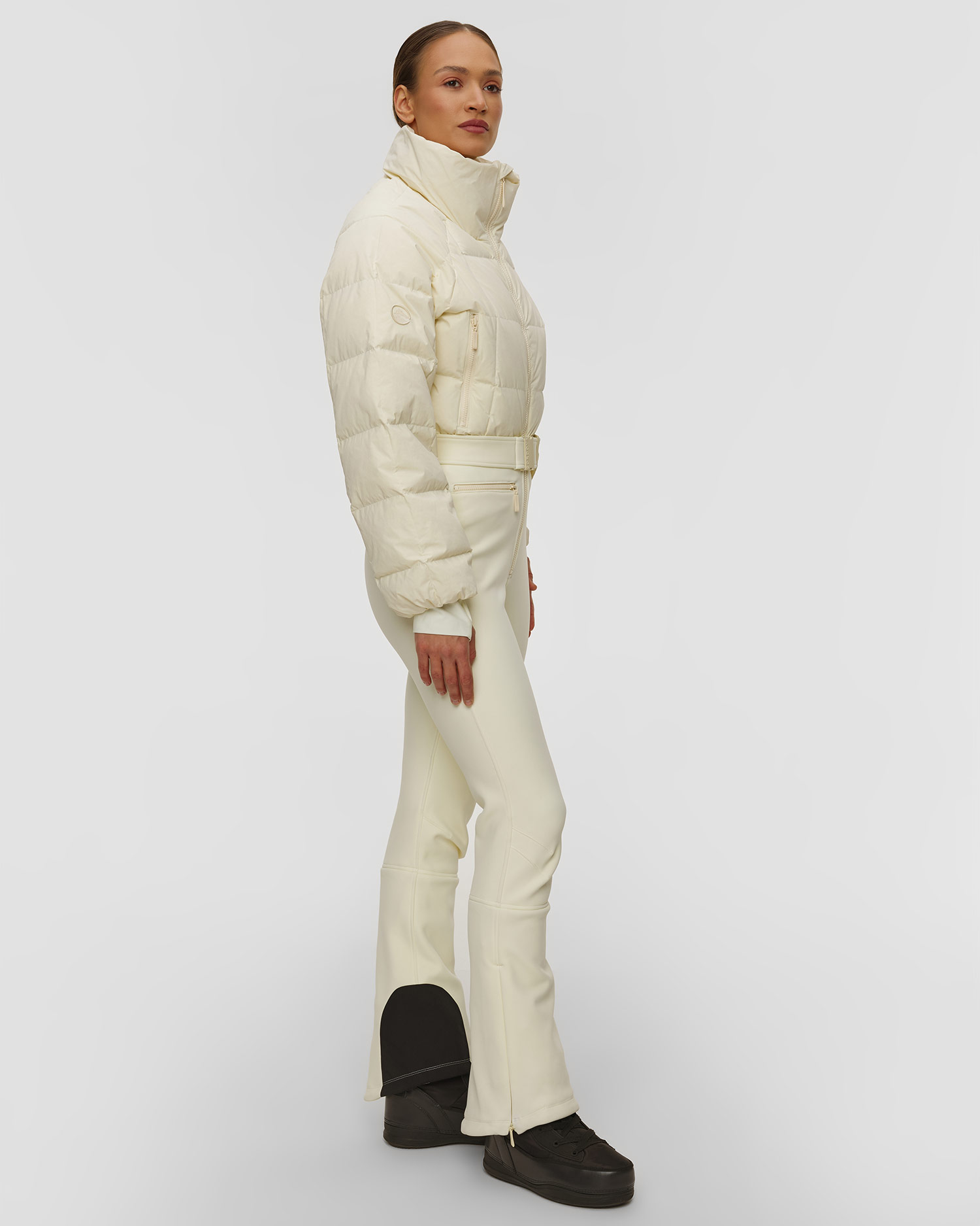 Women's cream ski jumpsuit Cordova Hoodoo