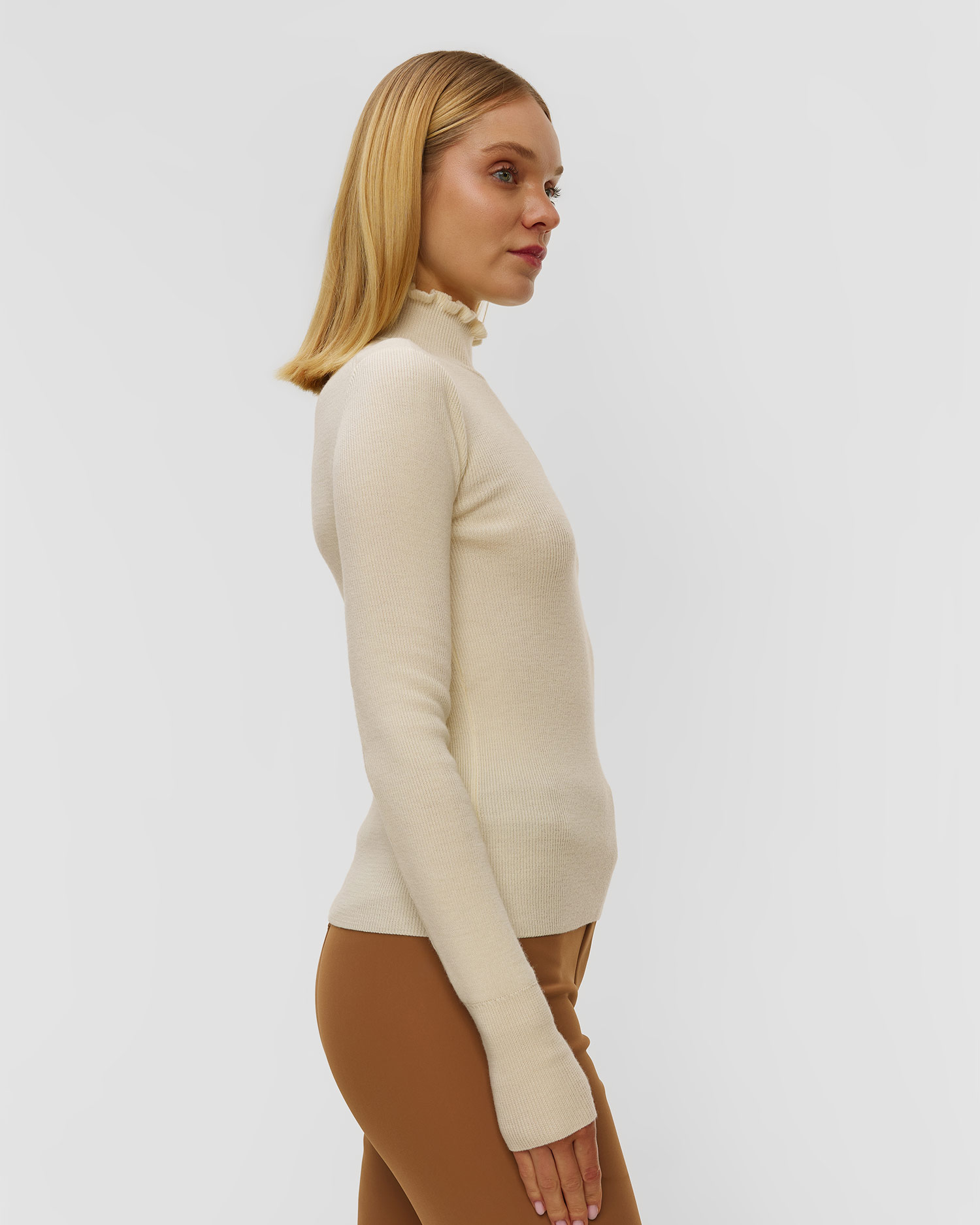 Cordova Kitz Damen-Rollkragenpullover aus Merinowolle