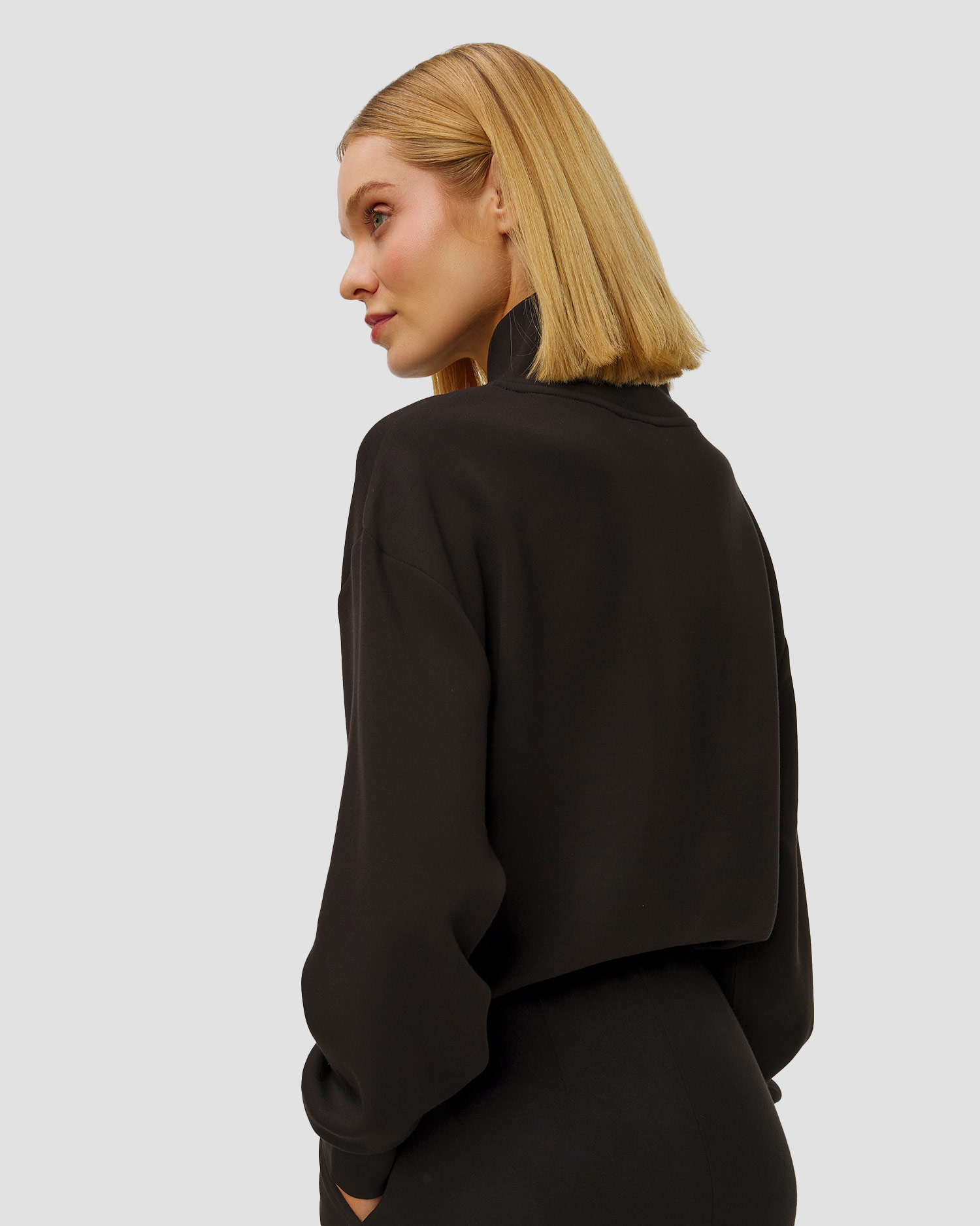 Bluză neagră pentru femei Varley Davidson Sweat