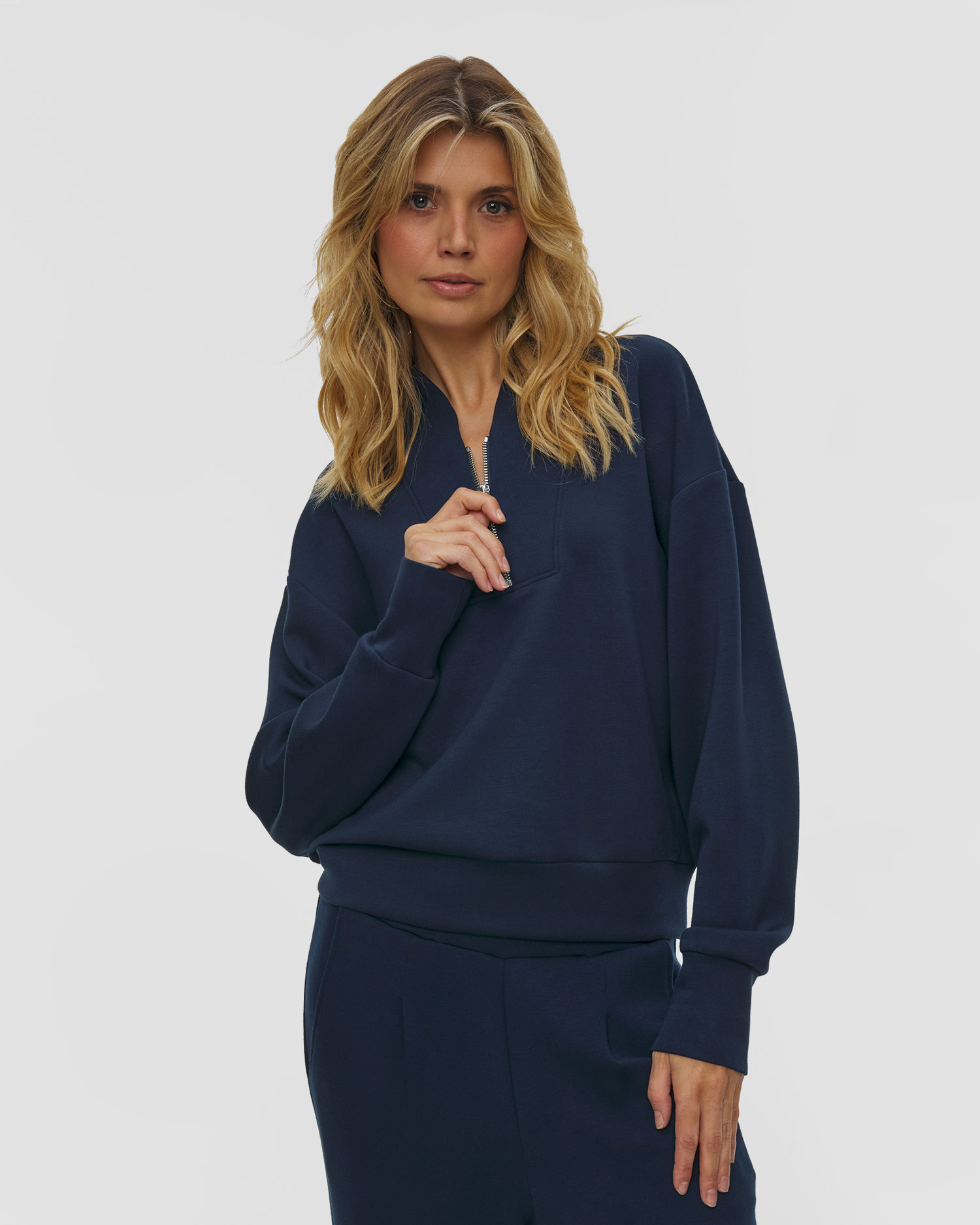 Varley Davidson Sweat Damen-Sweatshirt in Dunkelblau