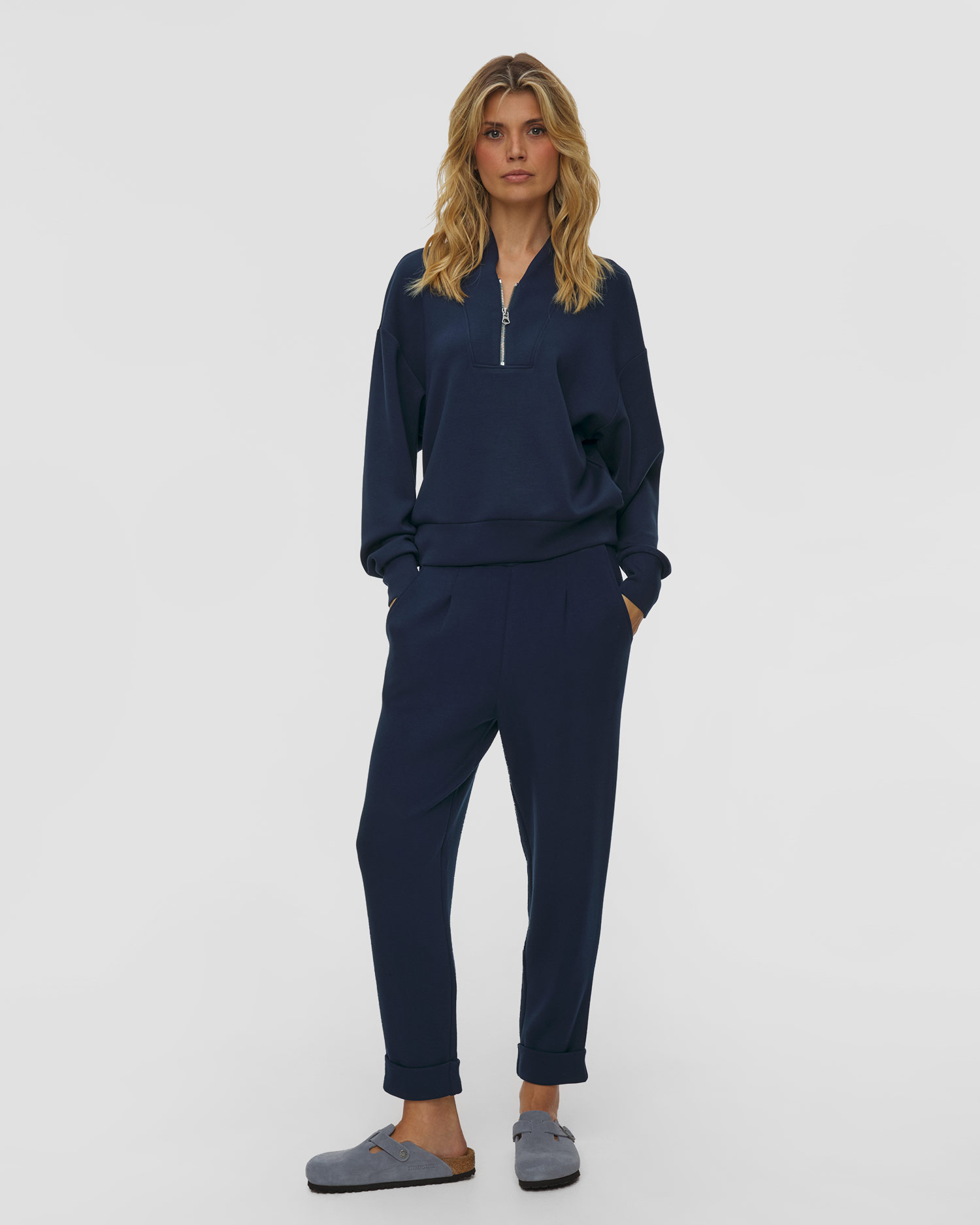 Varley Davidson Sweat Damen-Sweatshirt in Dunkelblau
