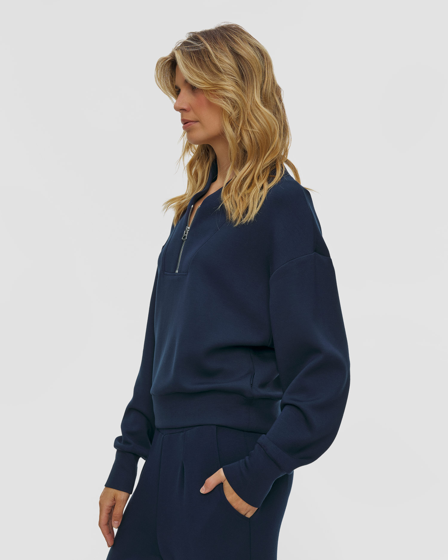 Varley Davidson Sweat Damen-Sweatshirt in Dunkelblau