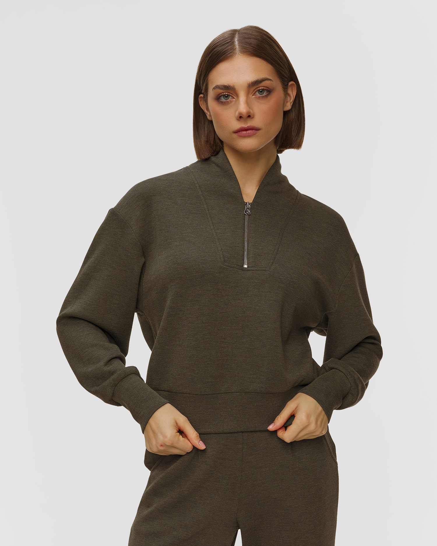 Women's sweatshirt Varley Davidson Sweat, Color/Pattern: Zielony