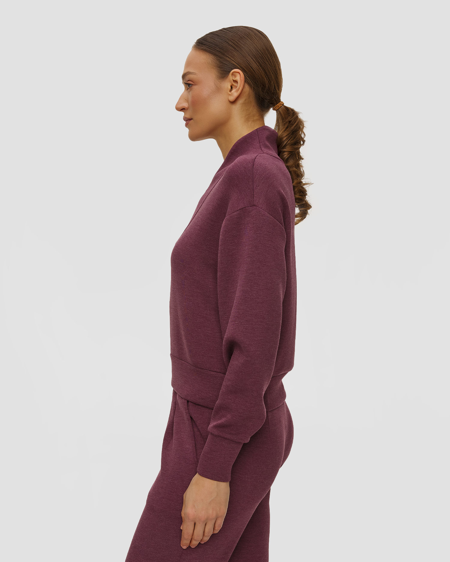 Varley Davidson Sweat Damen-Sweatshirt in Dunkelrot