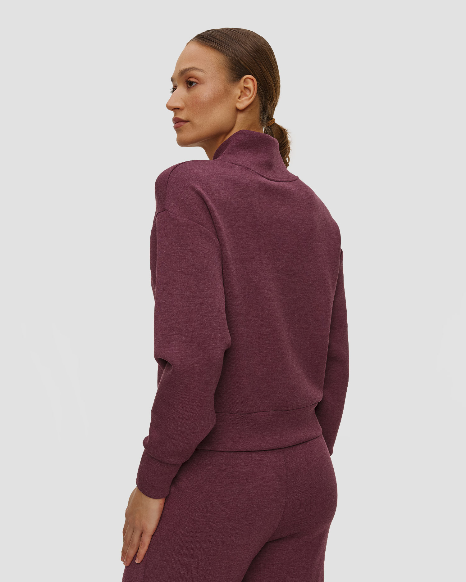 Varley Davidson Sweat Damen-Sweatshirt in Dunkelrot